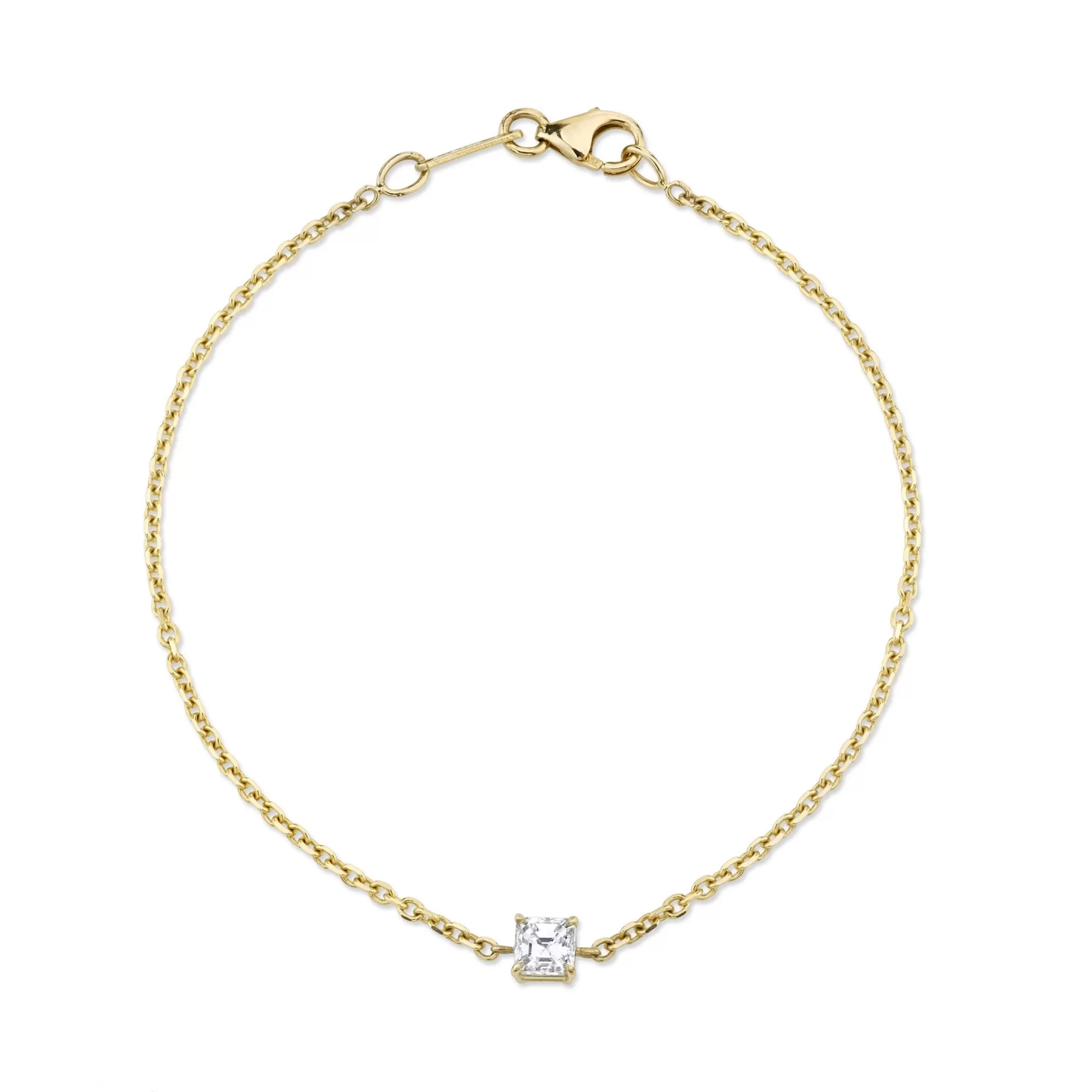 Anita Ko ASSCHER CHAIN BRACELET