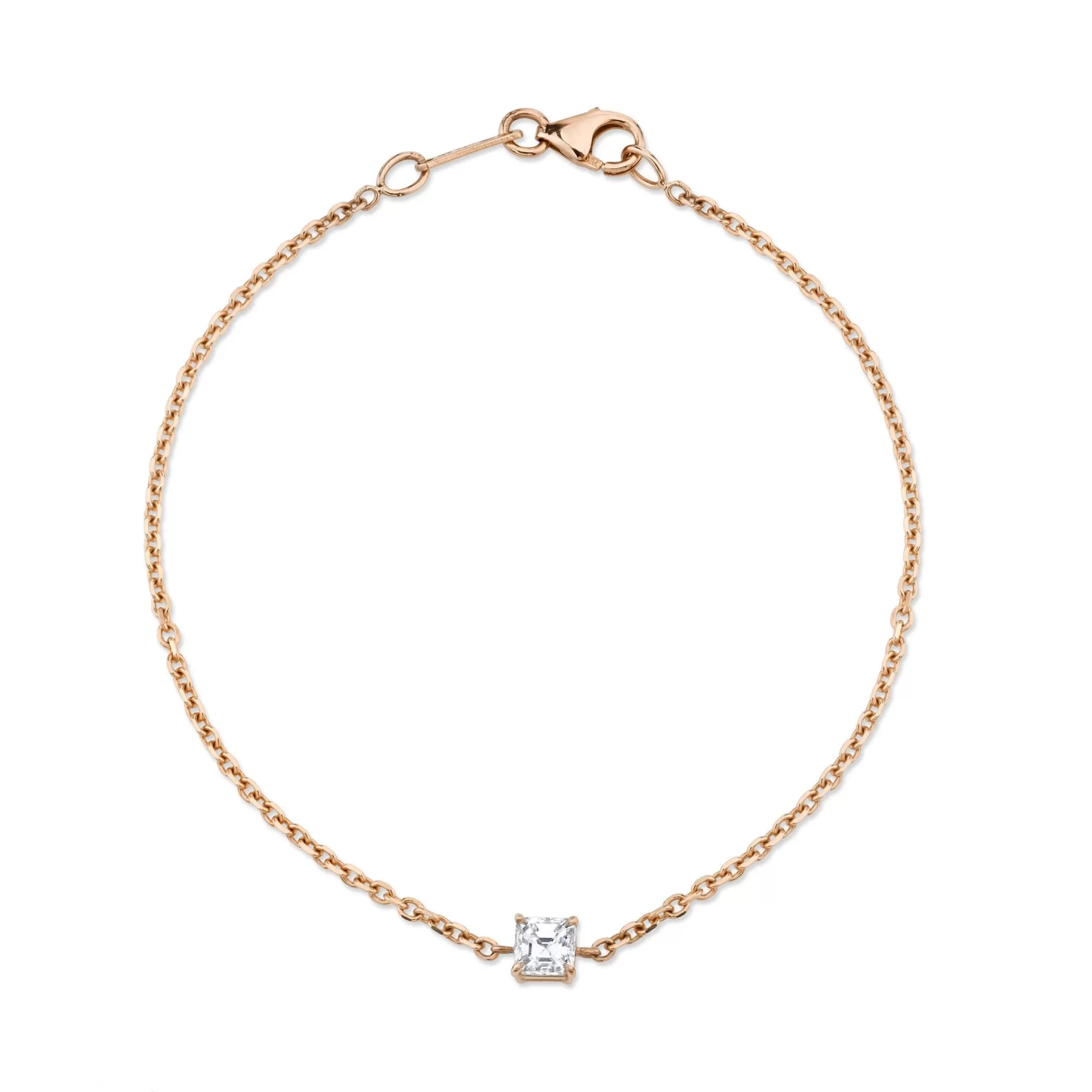 Anita Ko ASSCHER CHAIN BRACELET