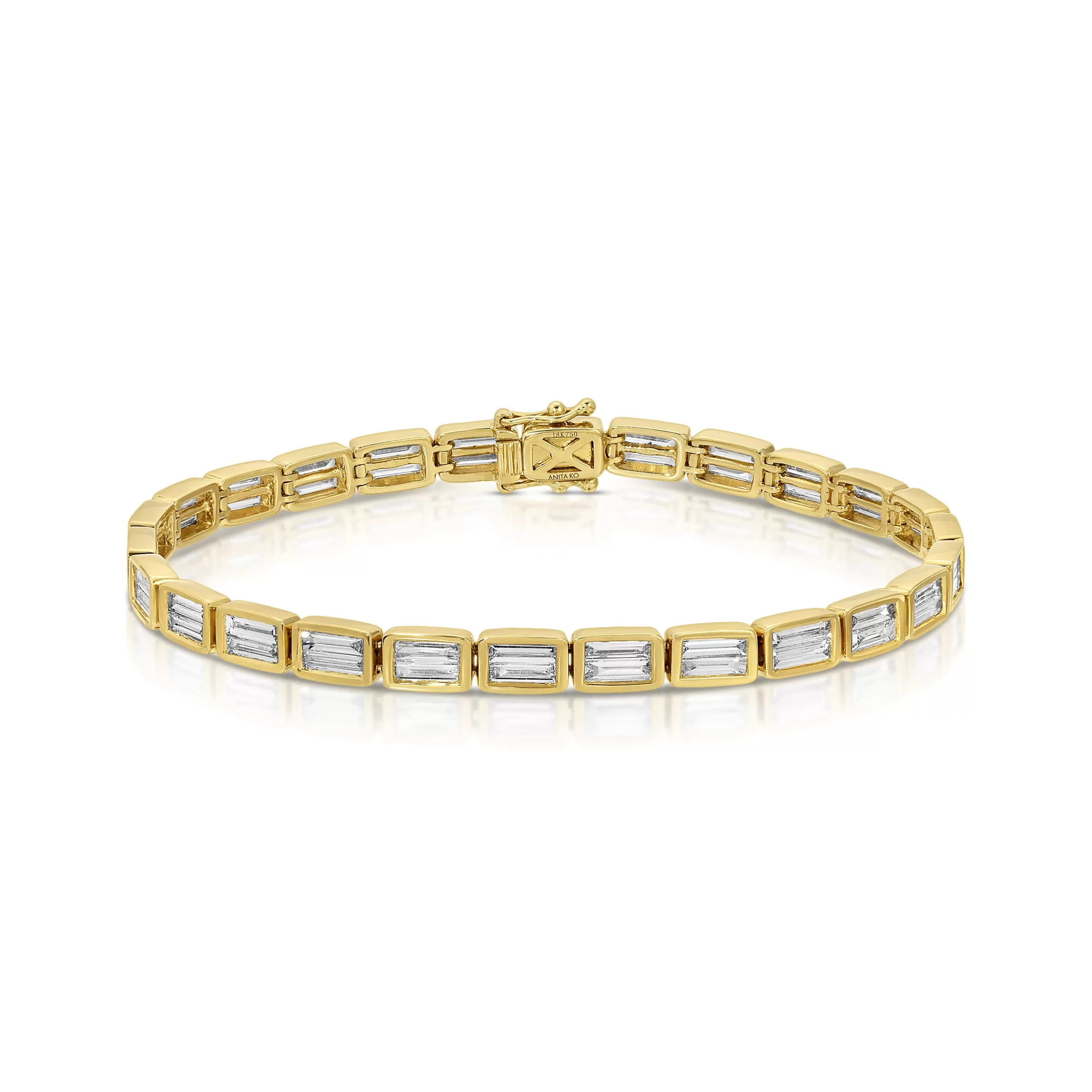 Anita Ko BAGUETTE DIAMOND BUNNY BRACELET