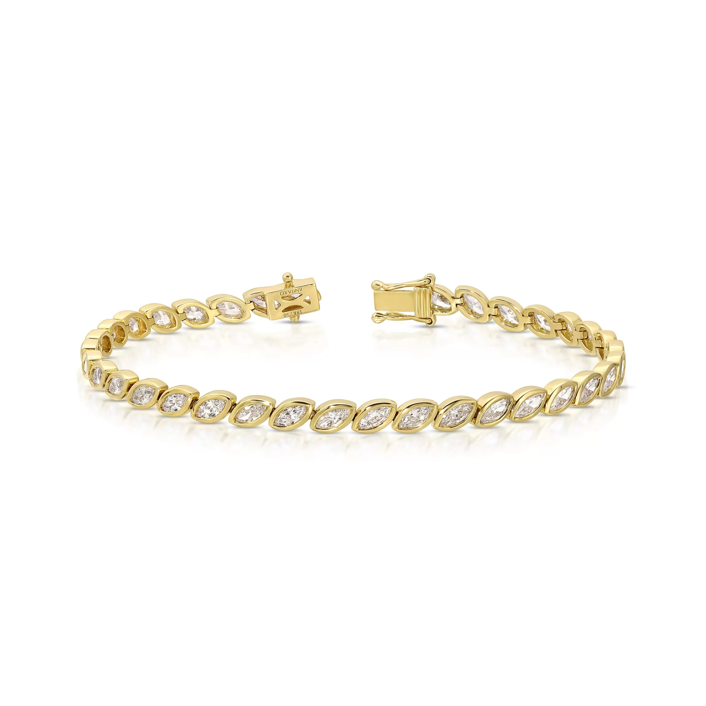 Anita Ko BEZELED MARQUISE DIAMOND BRACELET