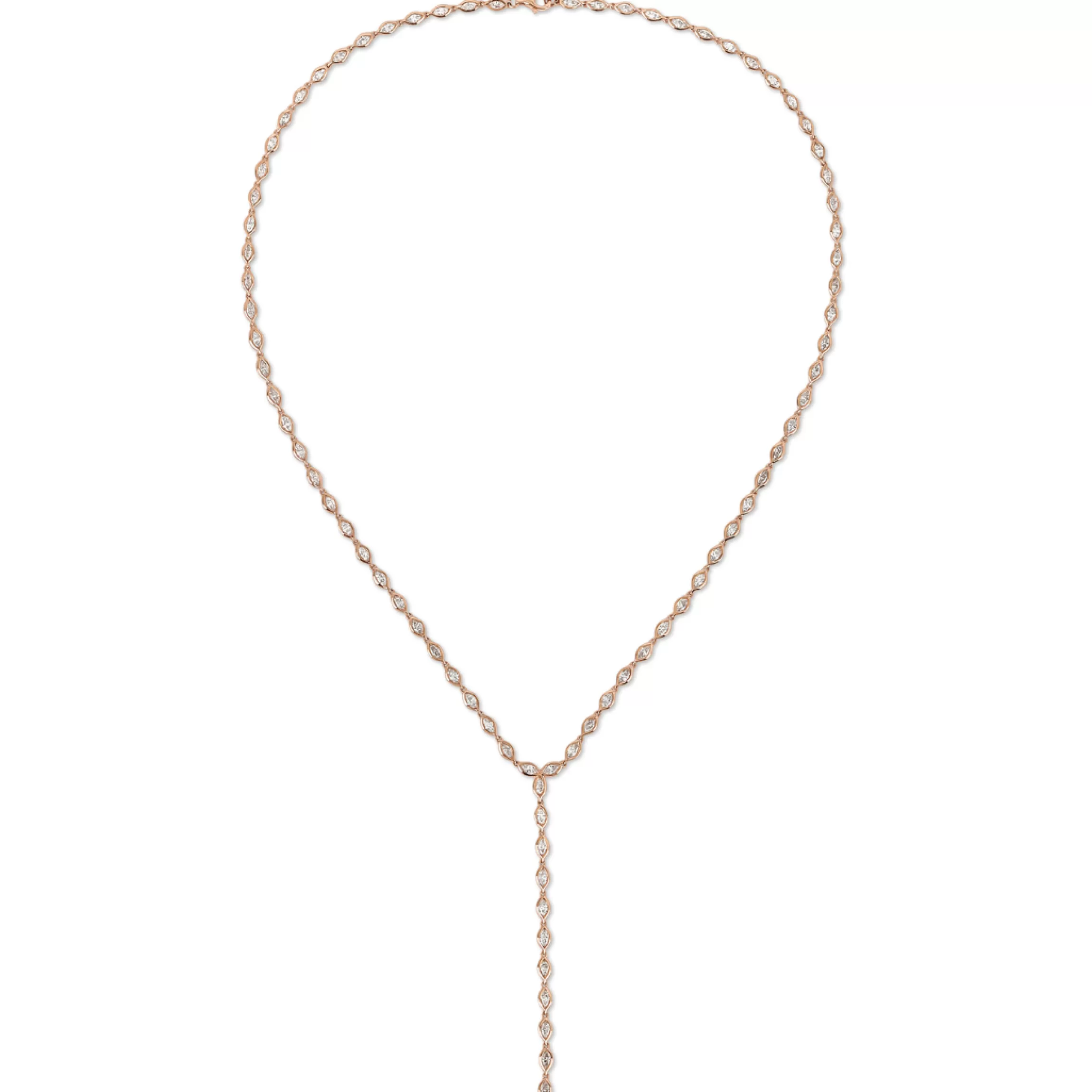 Anita Ko BEZELED MARQUISE DIAMOND LARIAT