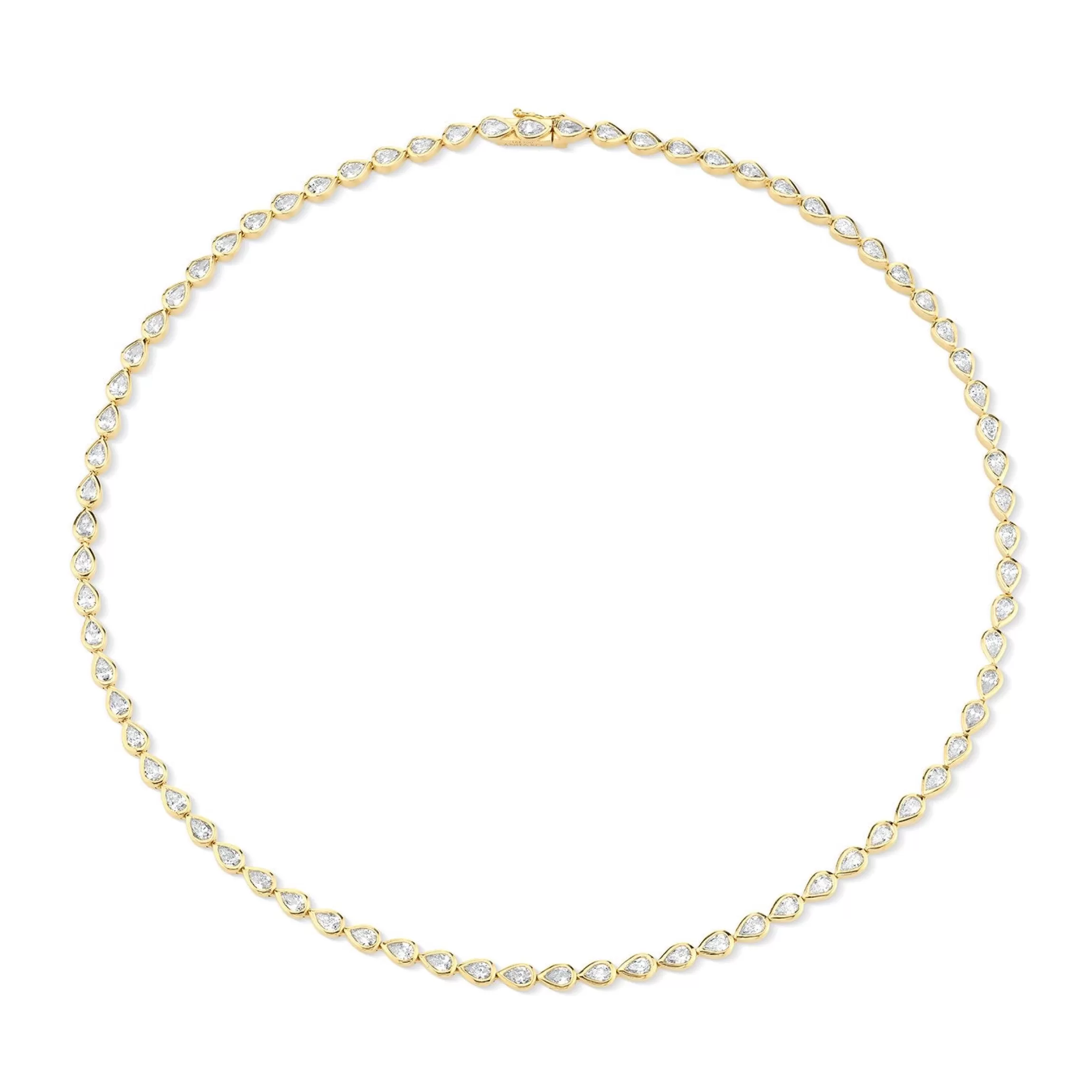 Anita Ko BEZELED PEAR SHAPED DIAMOND CHOKER