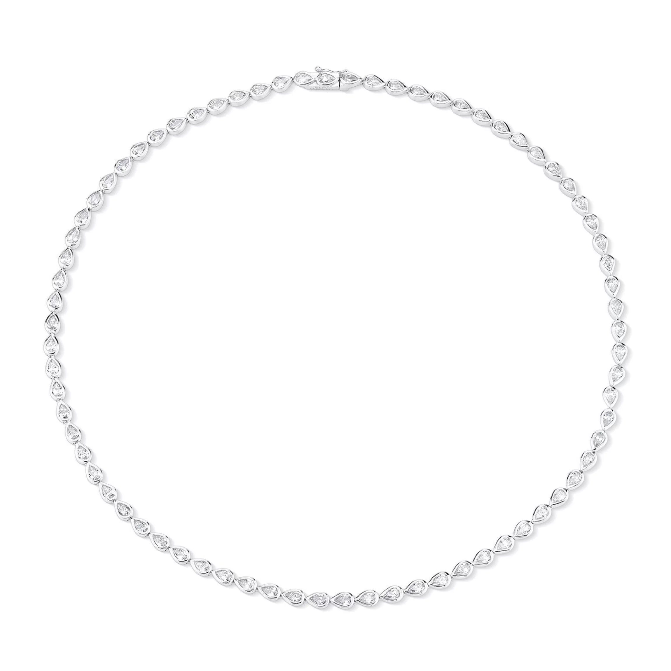 Anita Ko BEZELED PEAR SHAPED DIAMOND CHOKER