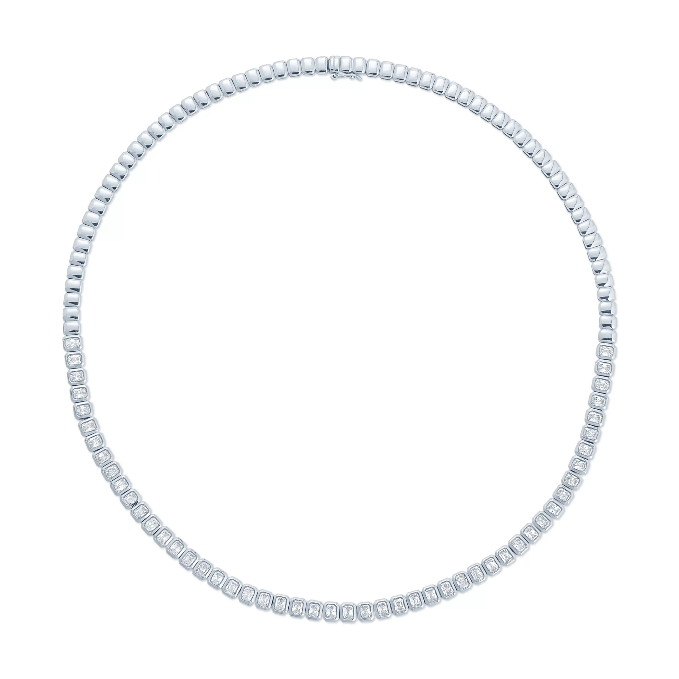 Anita Ko BEZELED RADIANT CUT DIAMOND CHOKER