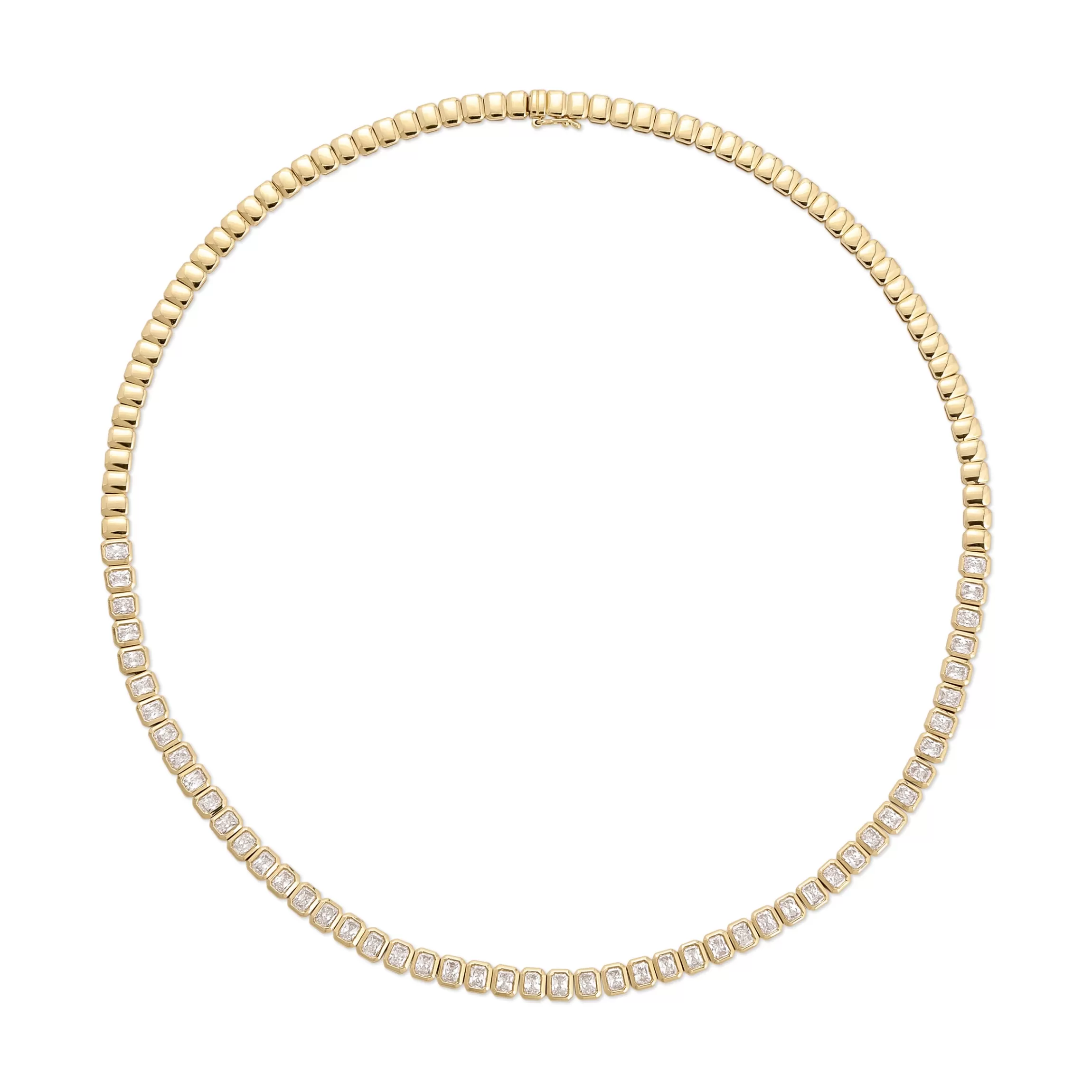 Anita Ko BEZELED RADIANT CUT DIAMOND CHOKER