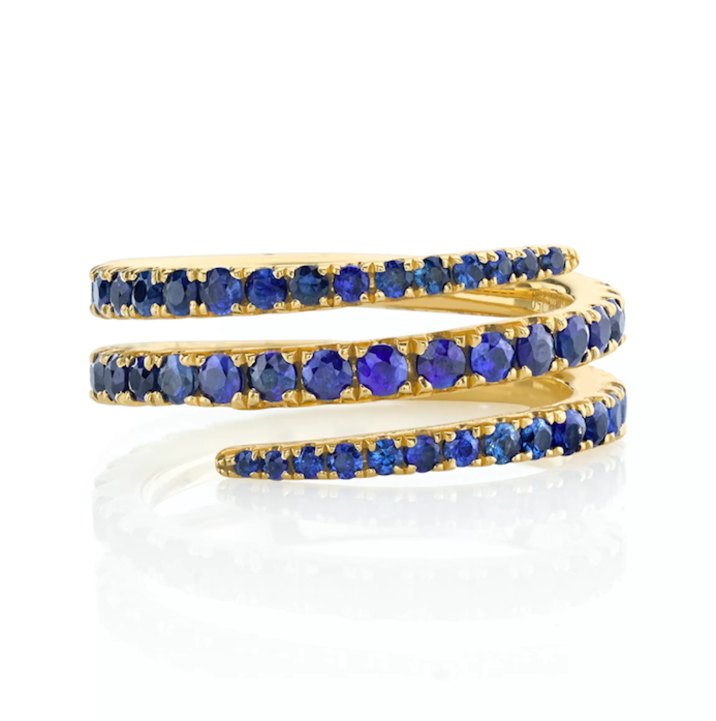 Anita Ko BLUE SAPPHIRE COIL RING