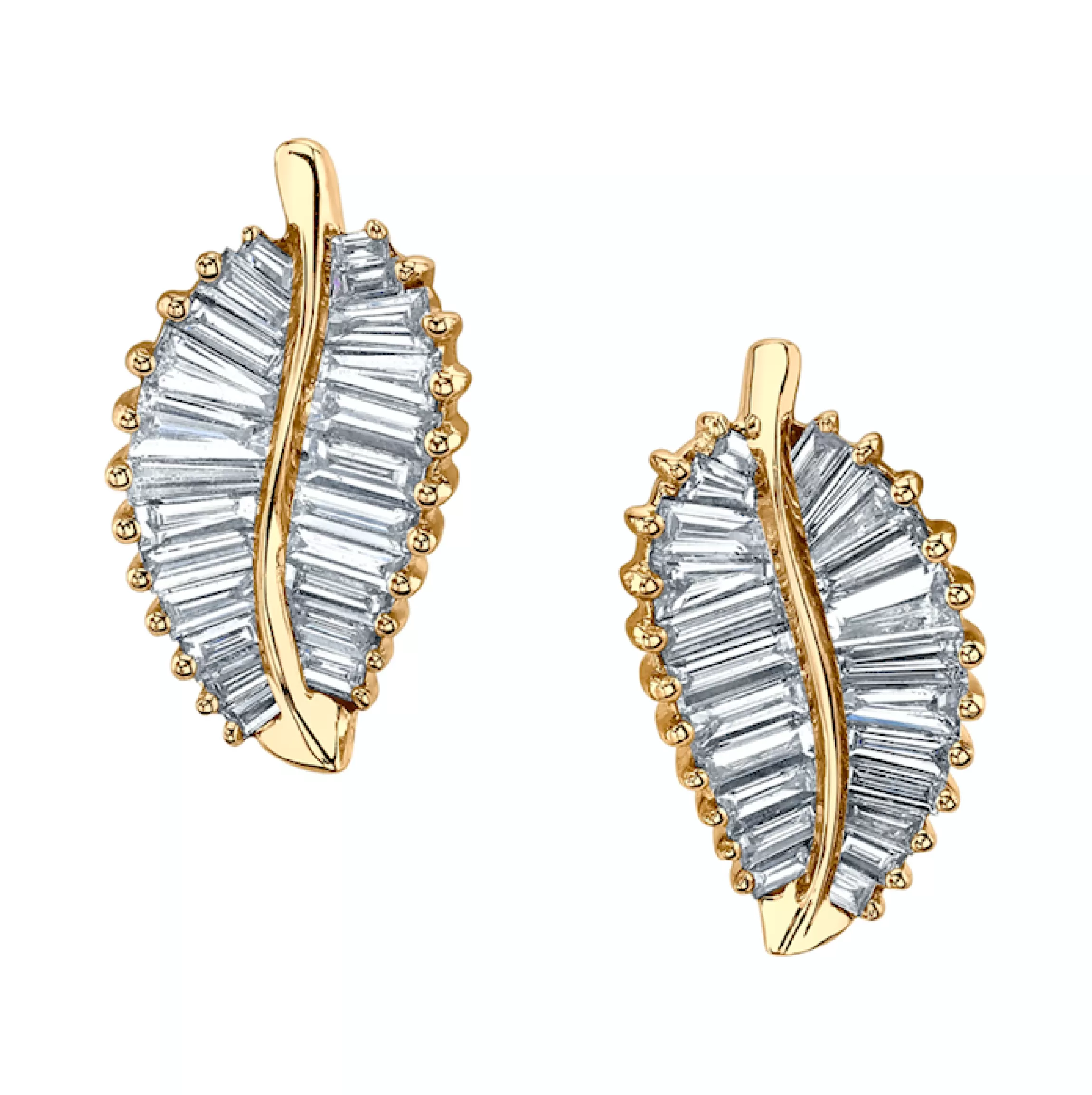 Anita Ko CLASSIC PALM LEAF STUDS