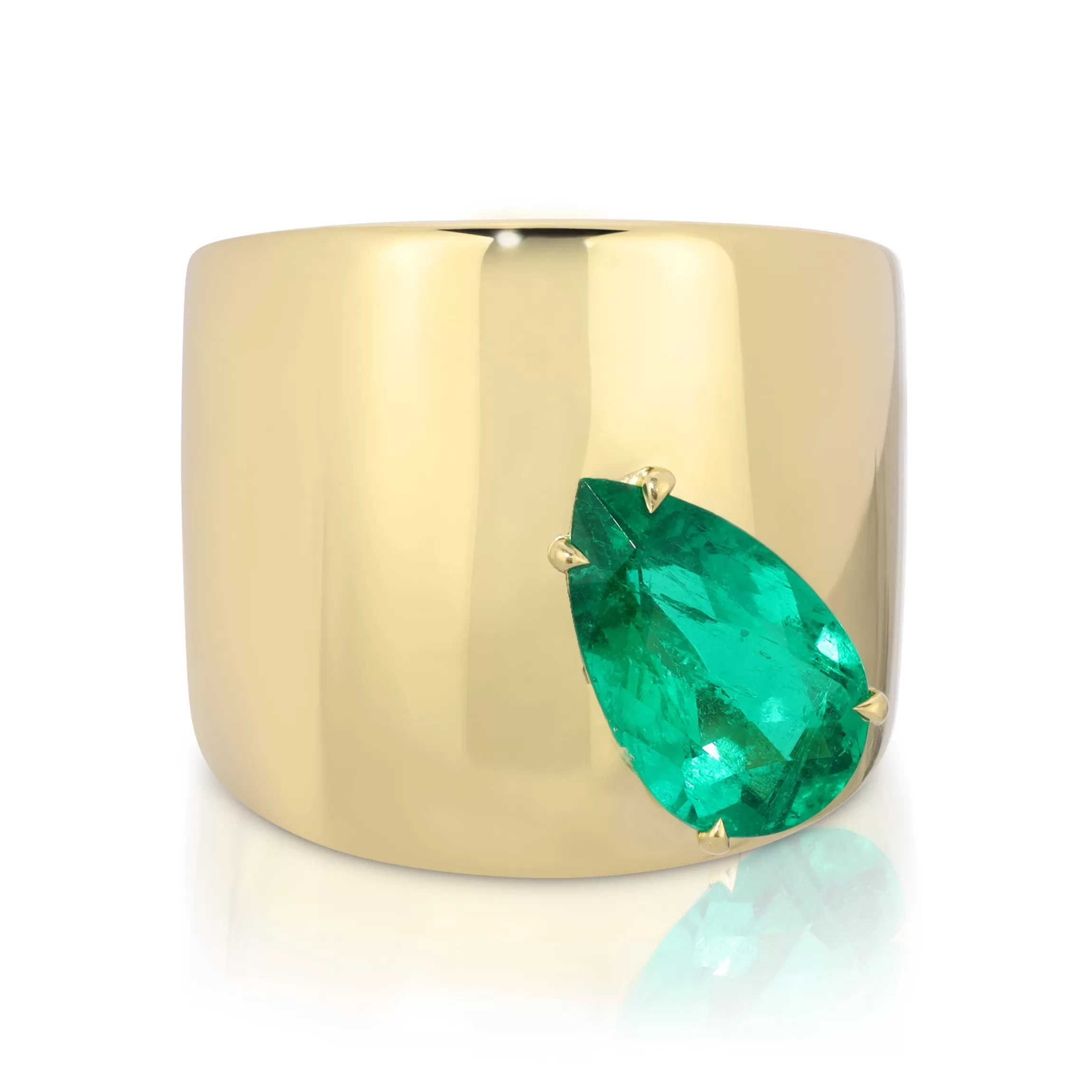 Anita Ko COLOMBIAN PEAR EMERALD GALAXY RING