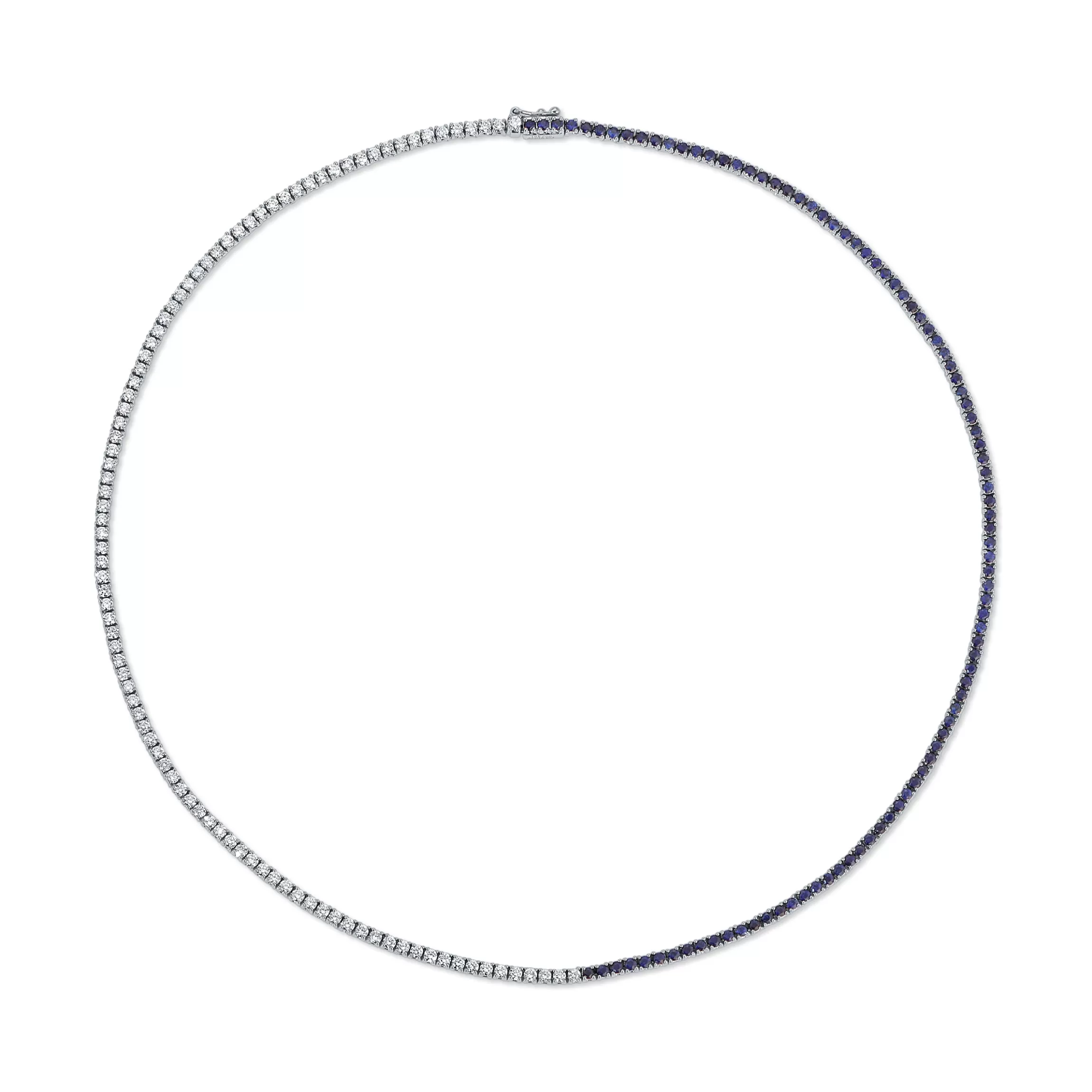 Anita Ko DIAMOND AND BLUE SAPPHIRE HEPBURN CHOKER 16