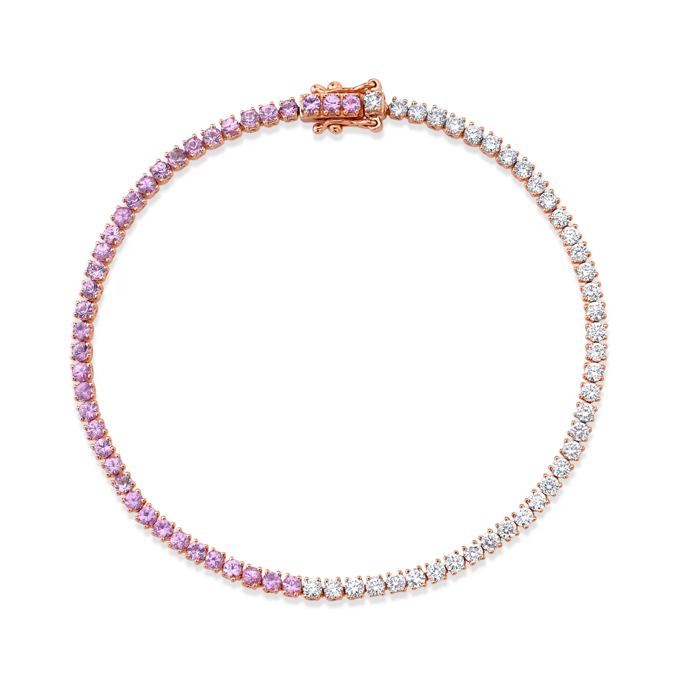 Anita Ko DIAMOND AND PINK SAPPHIRE HEPBURN BRACELET