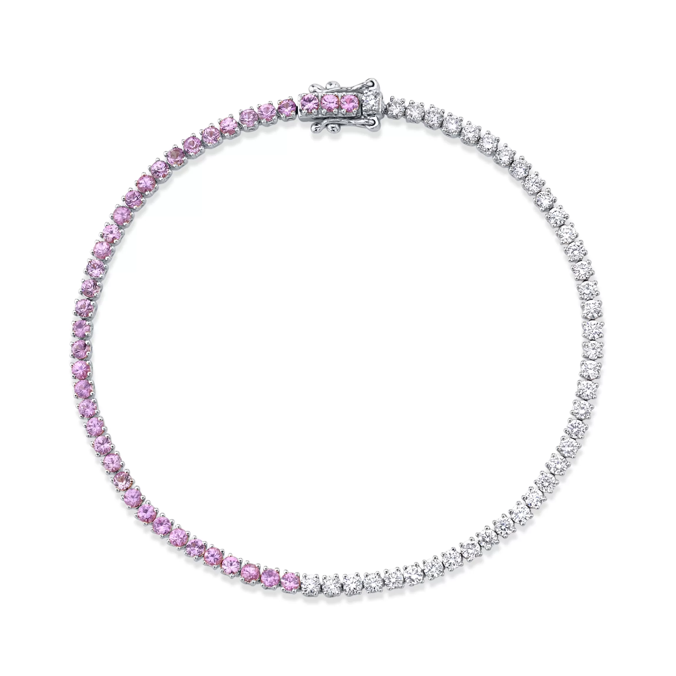 Anita Ko DIAMOND AND PINK SAPPHIRE HEPBURN BRACELET