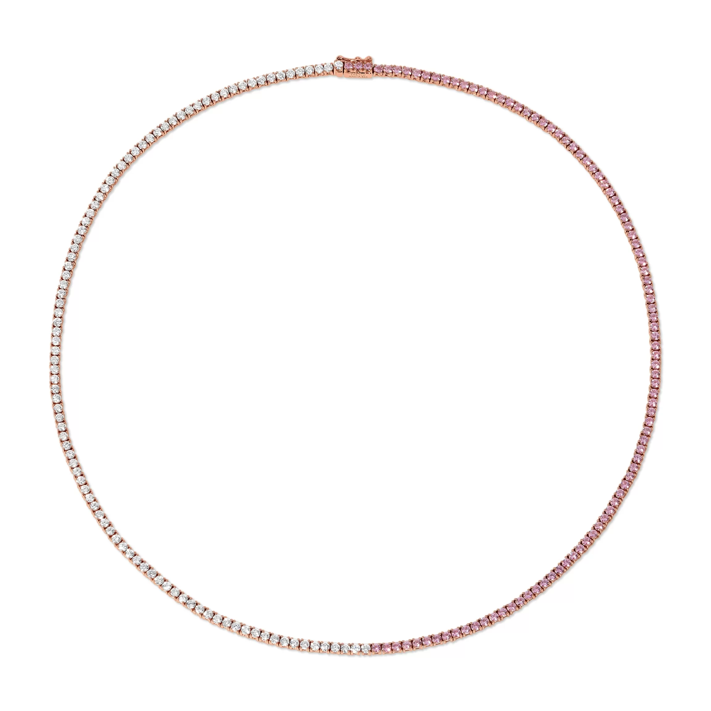 Anita Ko DIAMOND AND PINK SAPPHIRE HEPBURN CHOKER 16