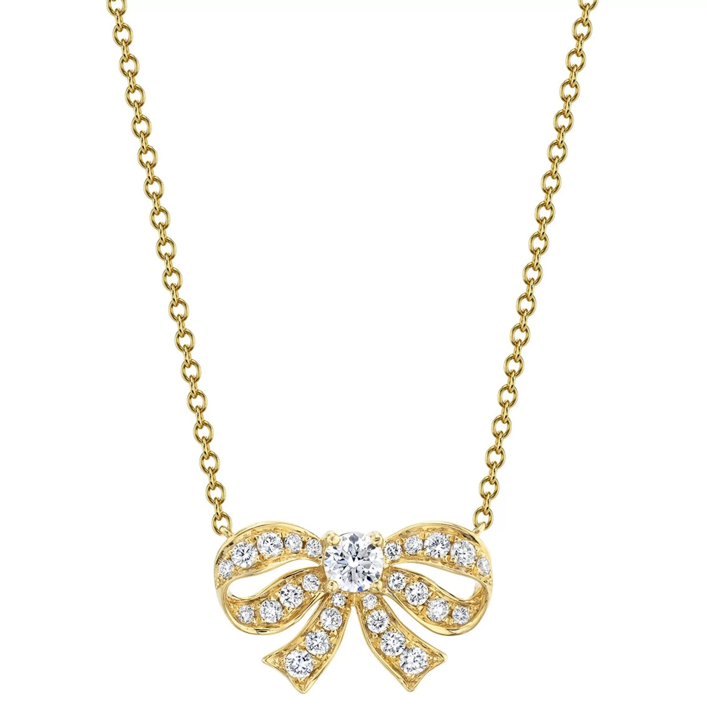 Anita Ko DIAMOND BOW NECKLACE