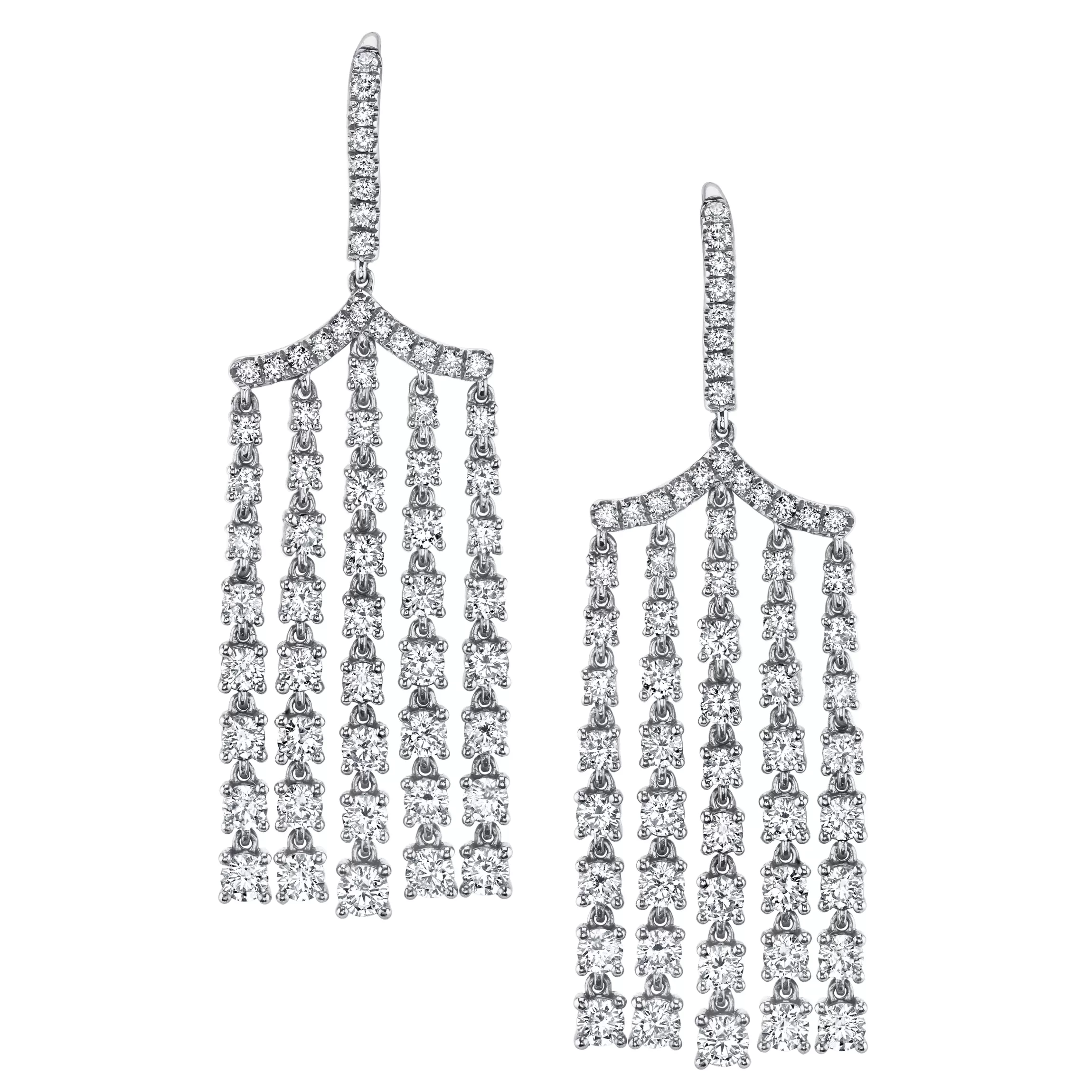 Anita Ko DIAMOND CHANDELIER EARRINGS