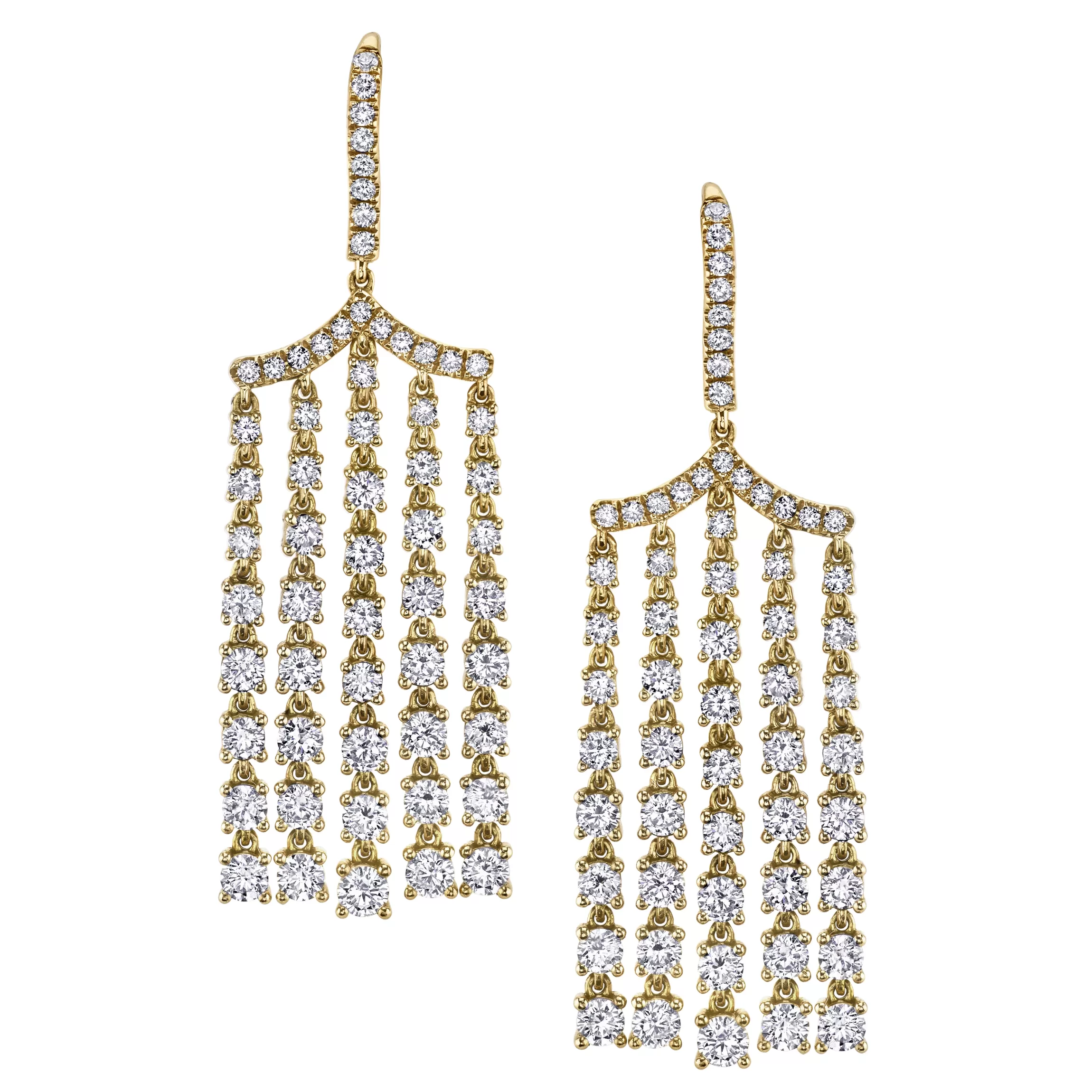 Anita Ko DIAMOND CHANDELIER EARRINGS