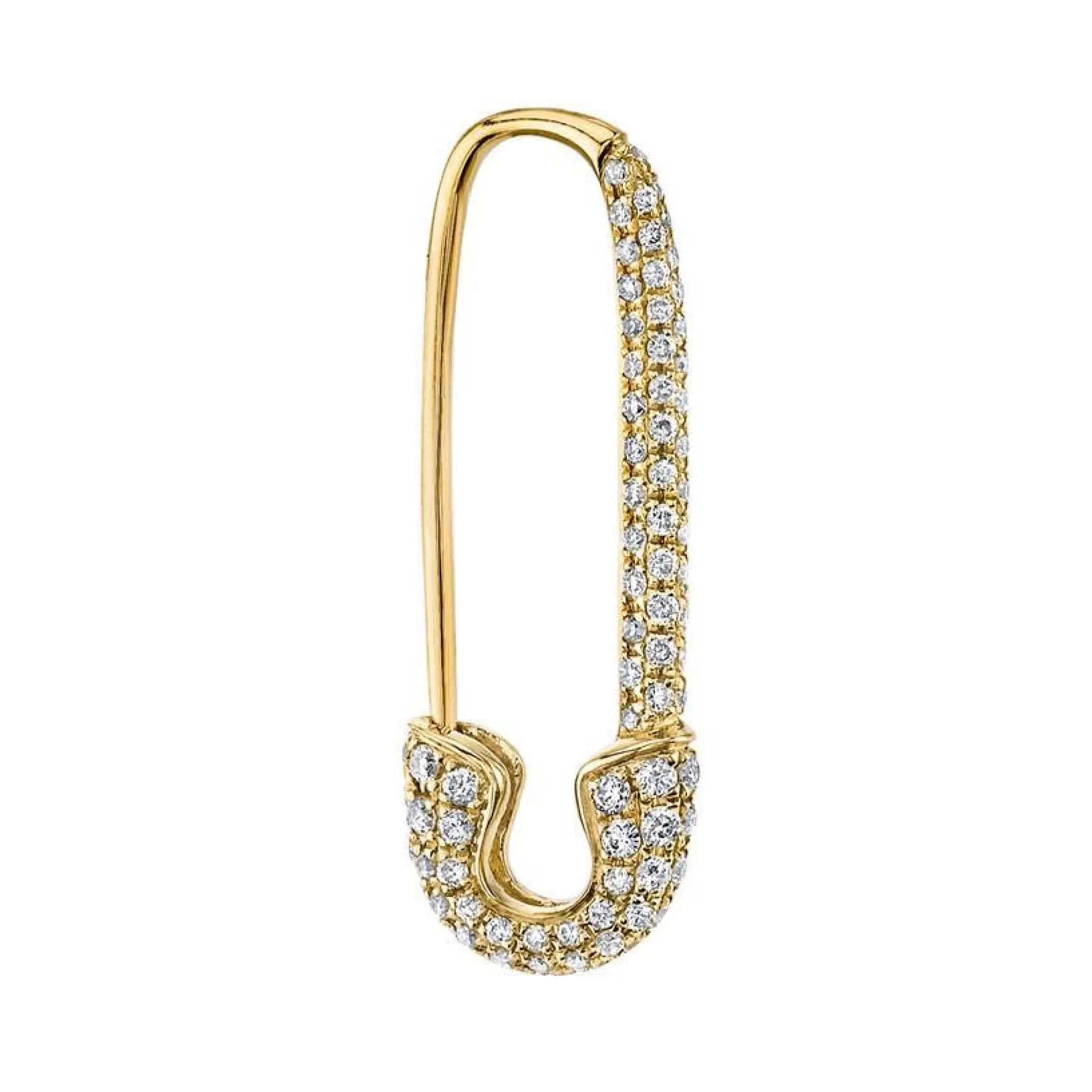 Anita Ko DIAMOND SAFETY PIN EARRING