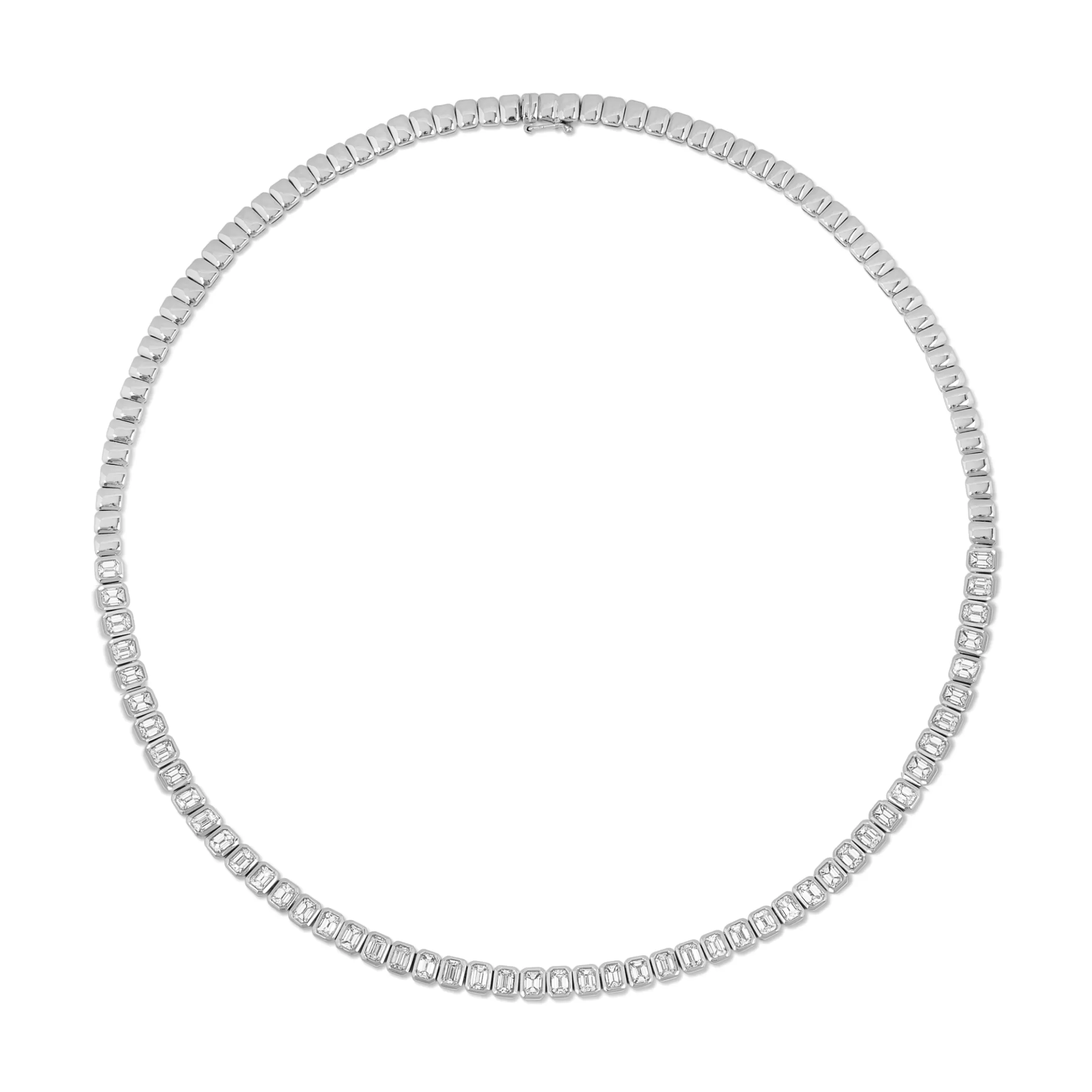 Anita Ko EMERALD CUT BEZEL DIAMOND CHOKER