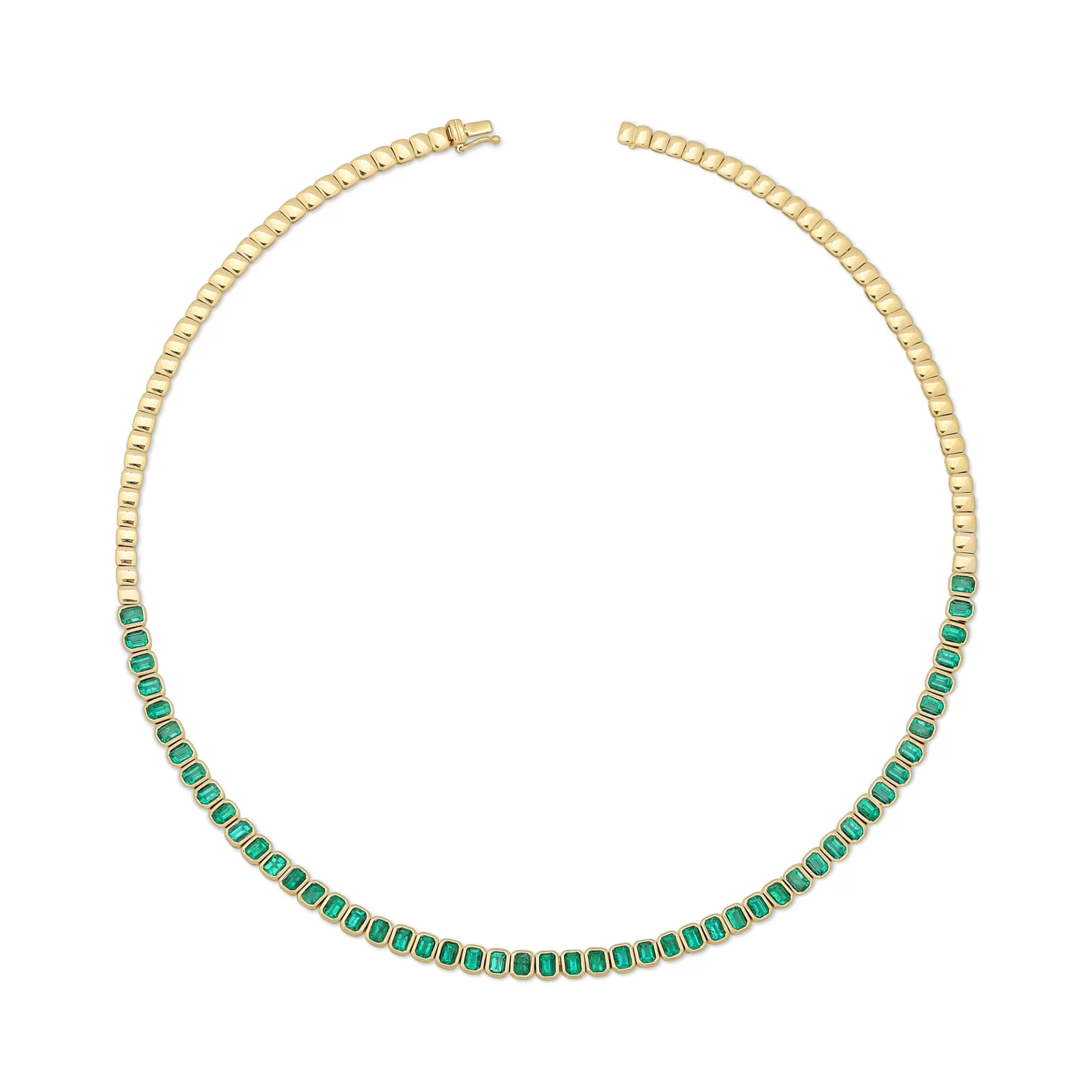 Anita Ko EMERALD CUT BEZEL EMERALD CHOKER