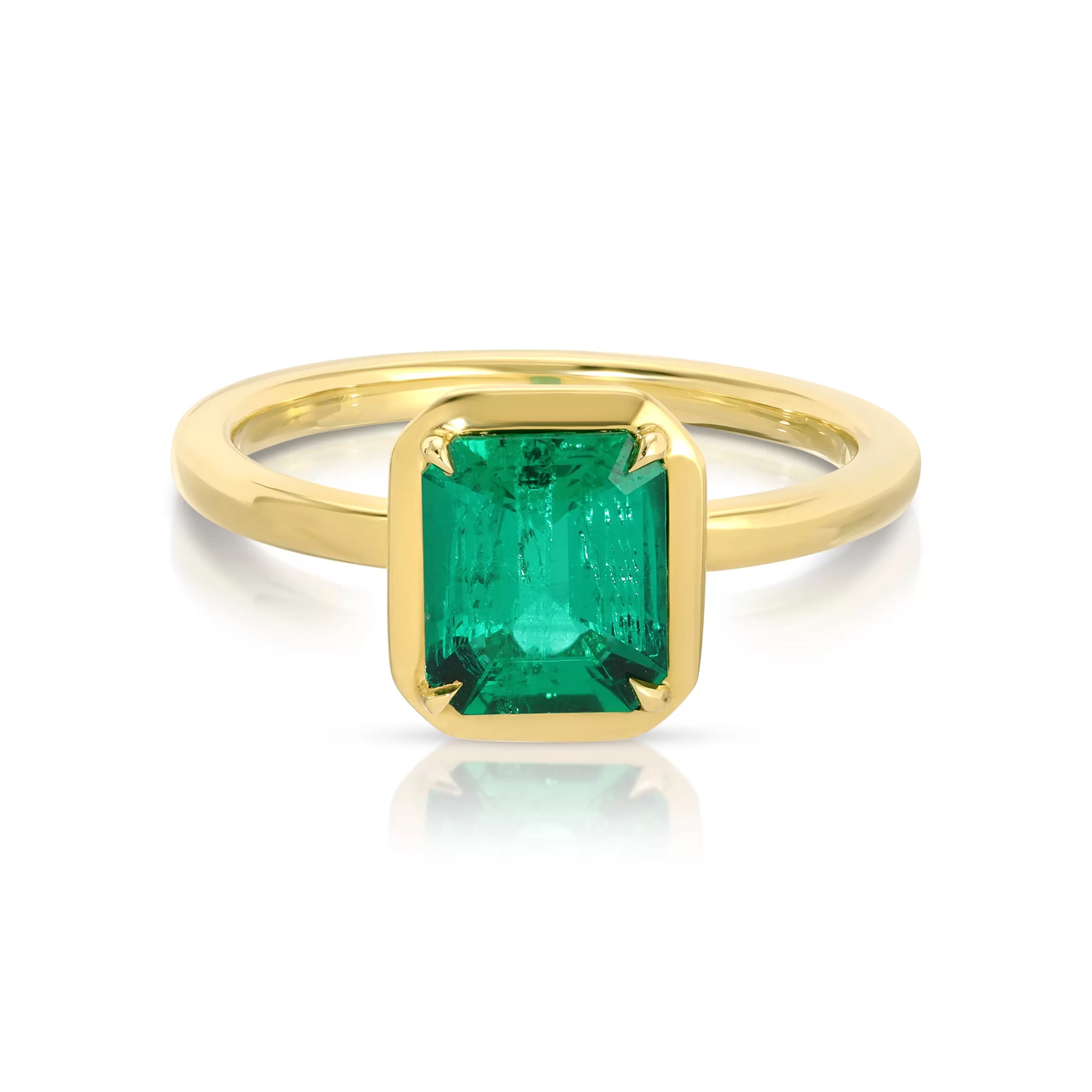 Anita Ko EMERALD CUT COLOMBIAN EMERALD RING