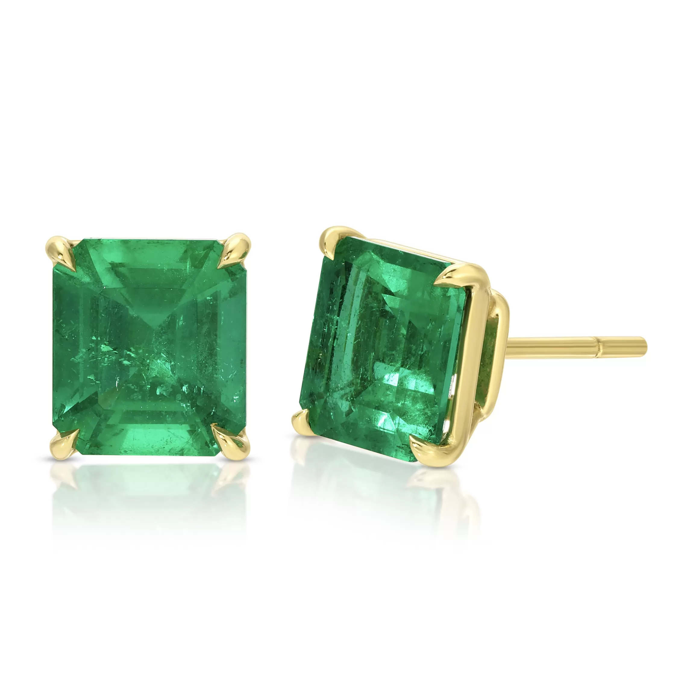 Anita Ko EMERALD CUT EMERALD STUDS