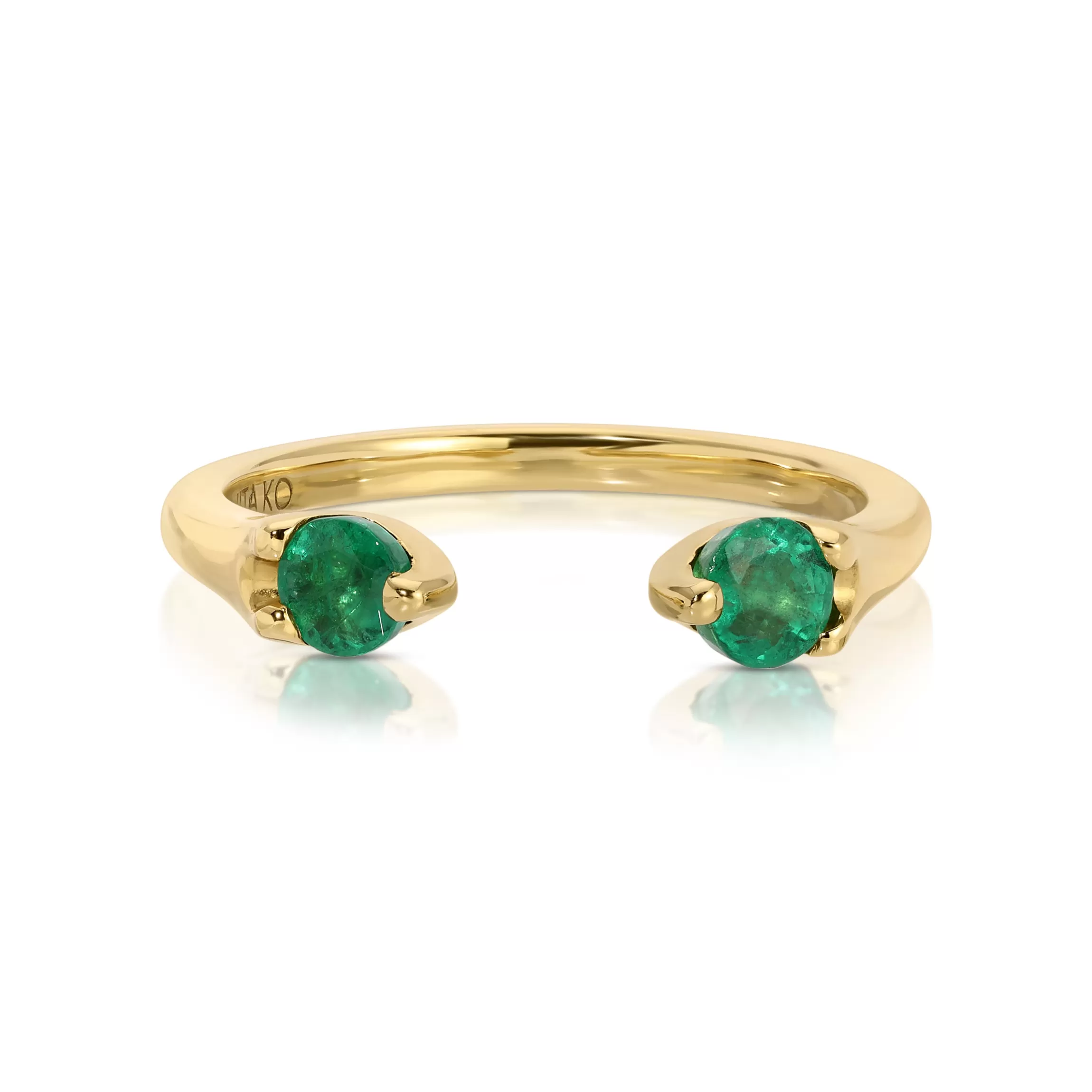 Anita Ko EMERALD ORBIT RING