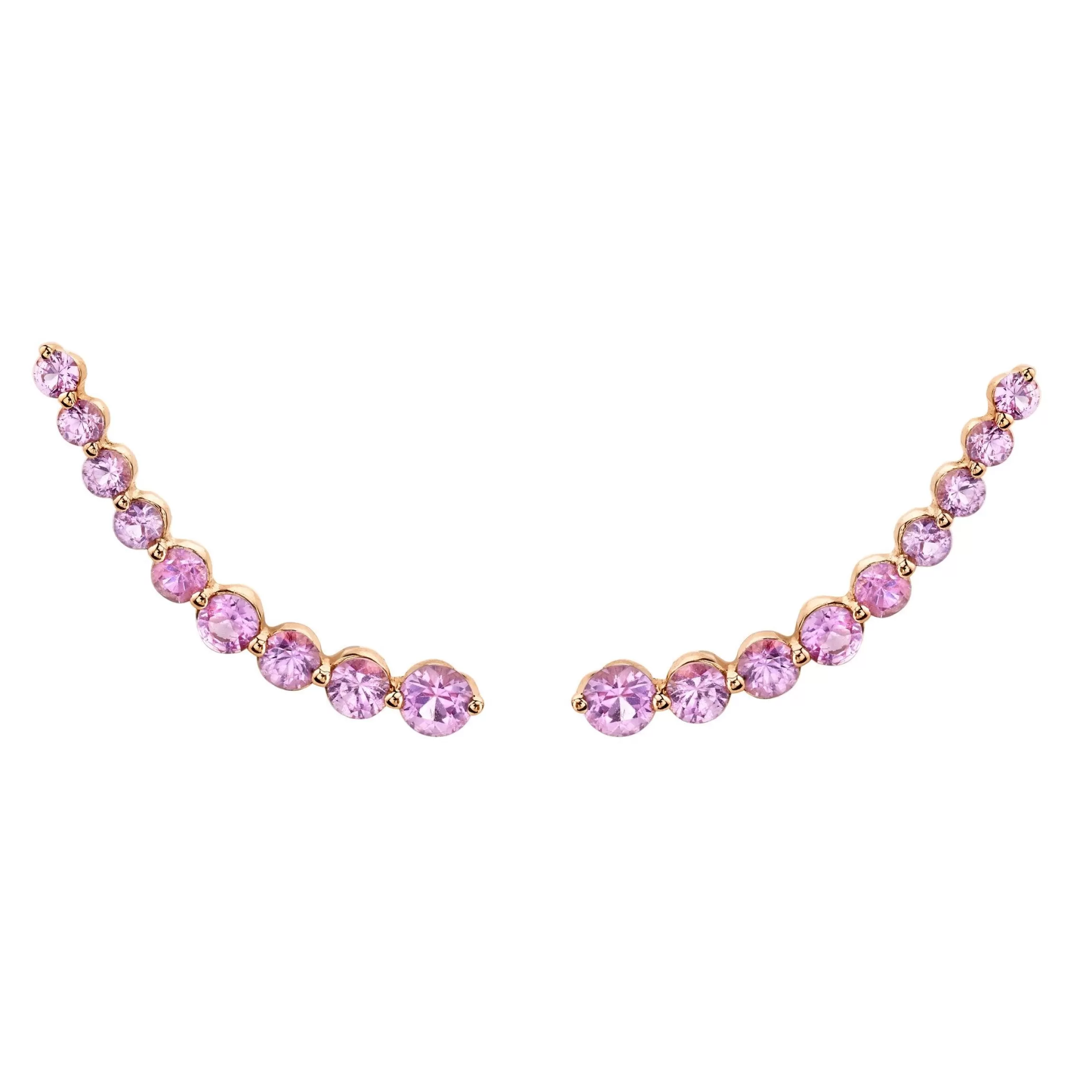 Anita Ko FLOATING PINK SAPPHIRE EARRING