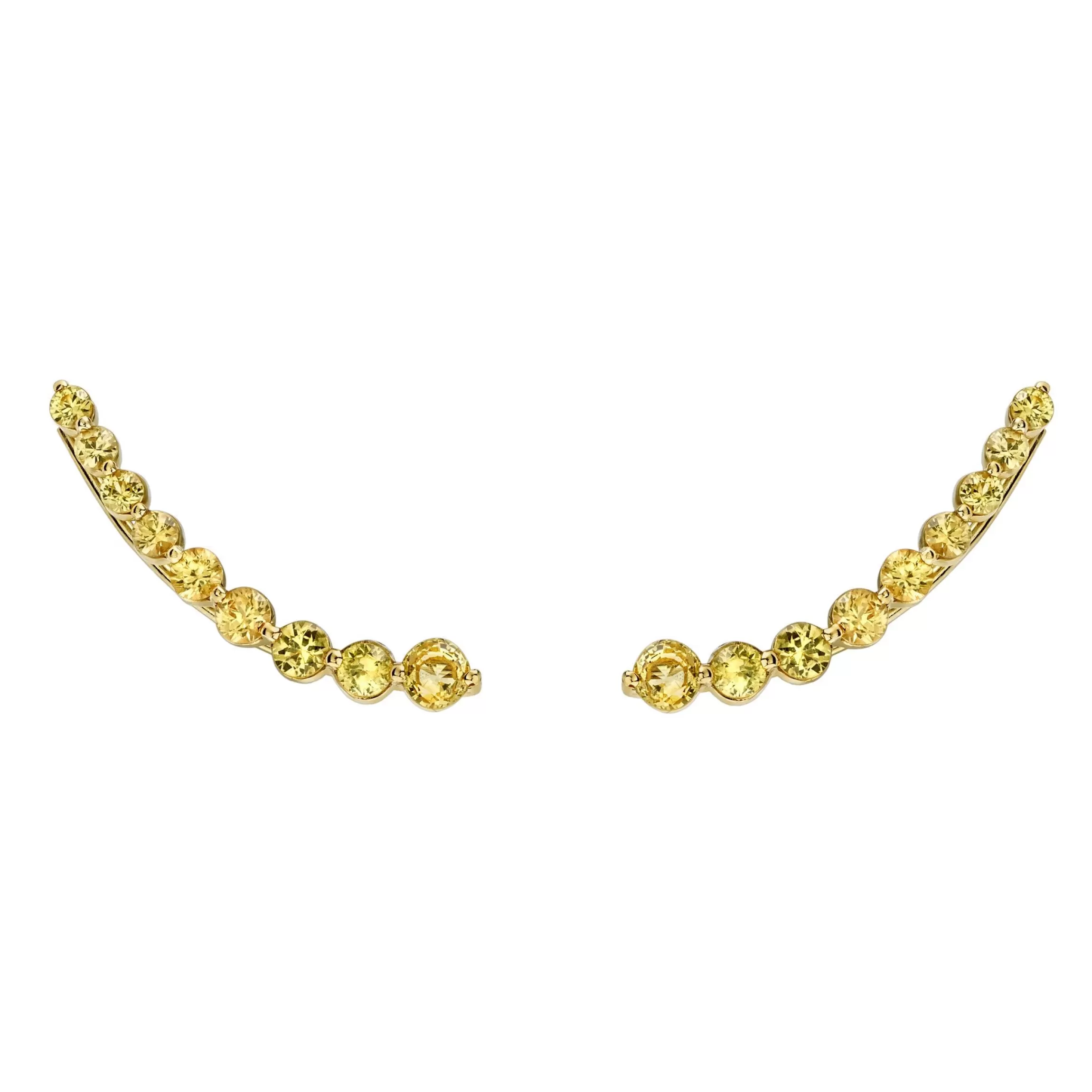 Anita Ko FLOATING YELLOW SAPPHIRE EARRING