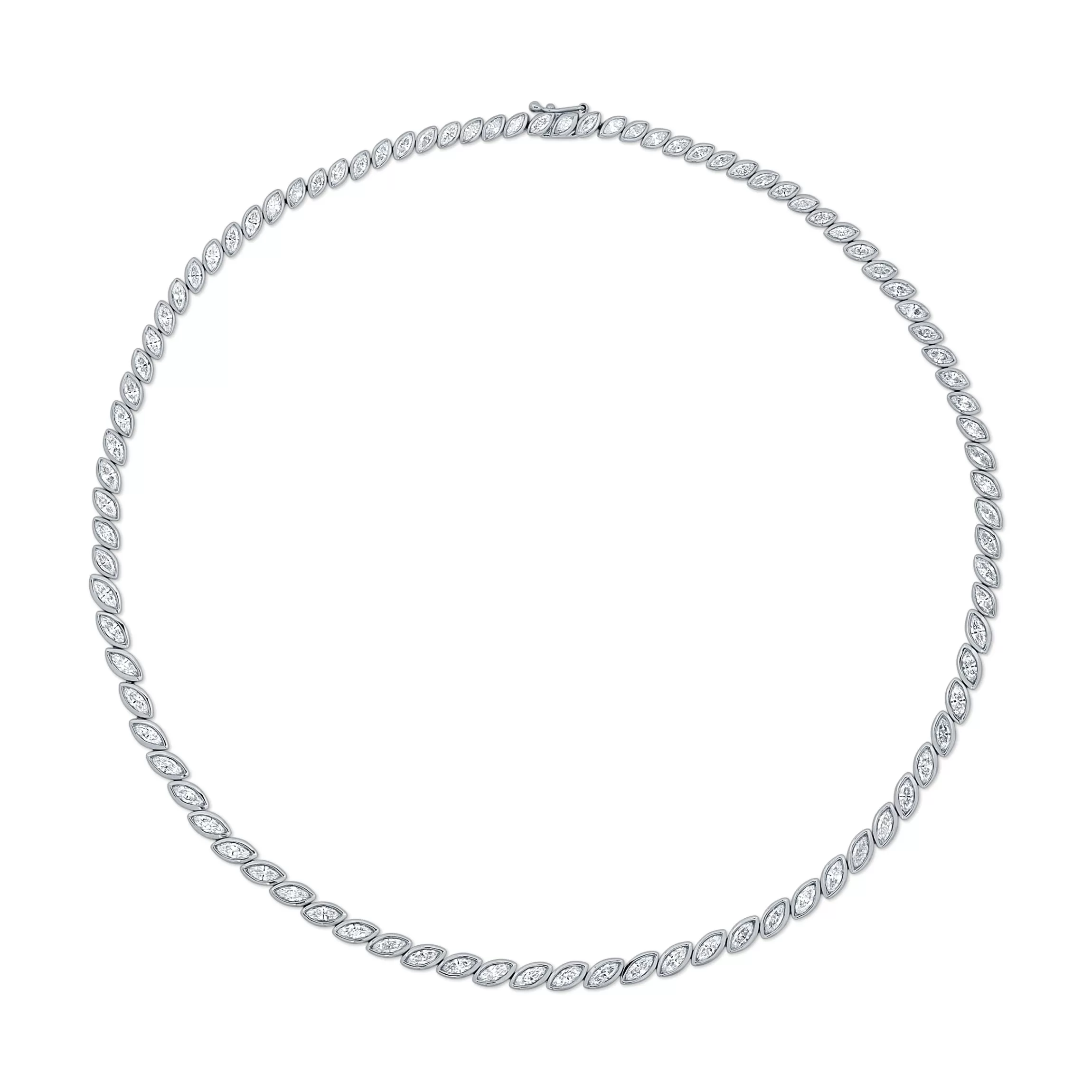 Anita Ko GRADUATED BEZEL MARQUISE DIAMOND CHOKER