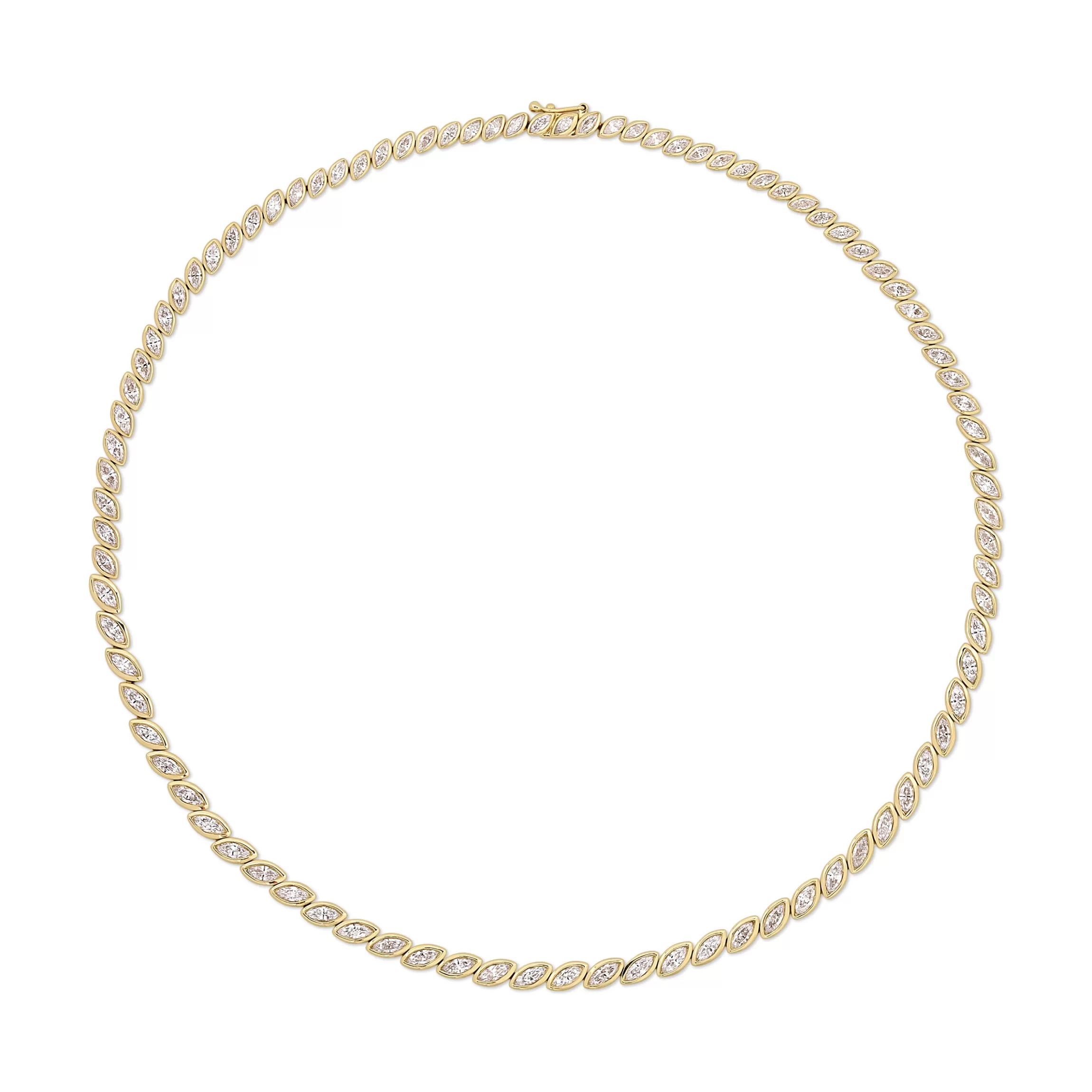 Anita Ko GRADUATED BEZEL MARQUISE DIAMOND CHOKER