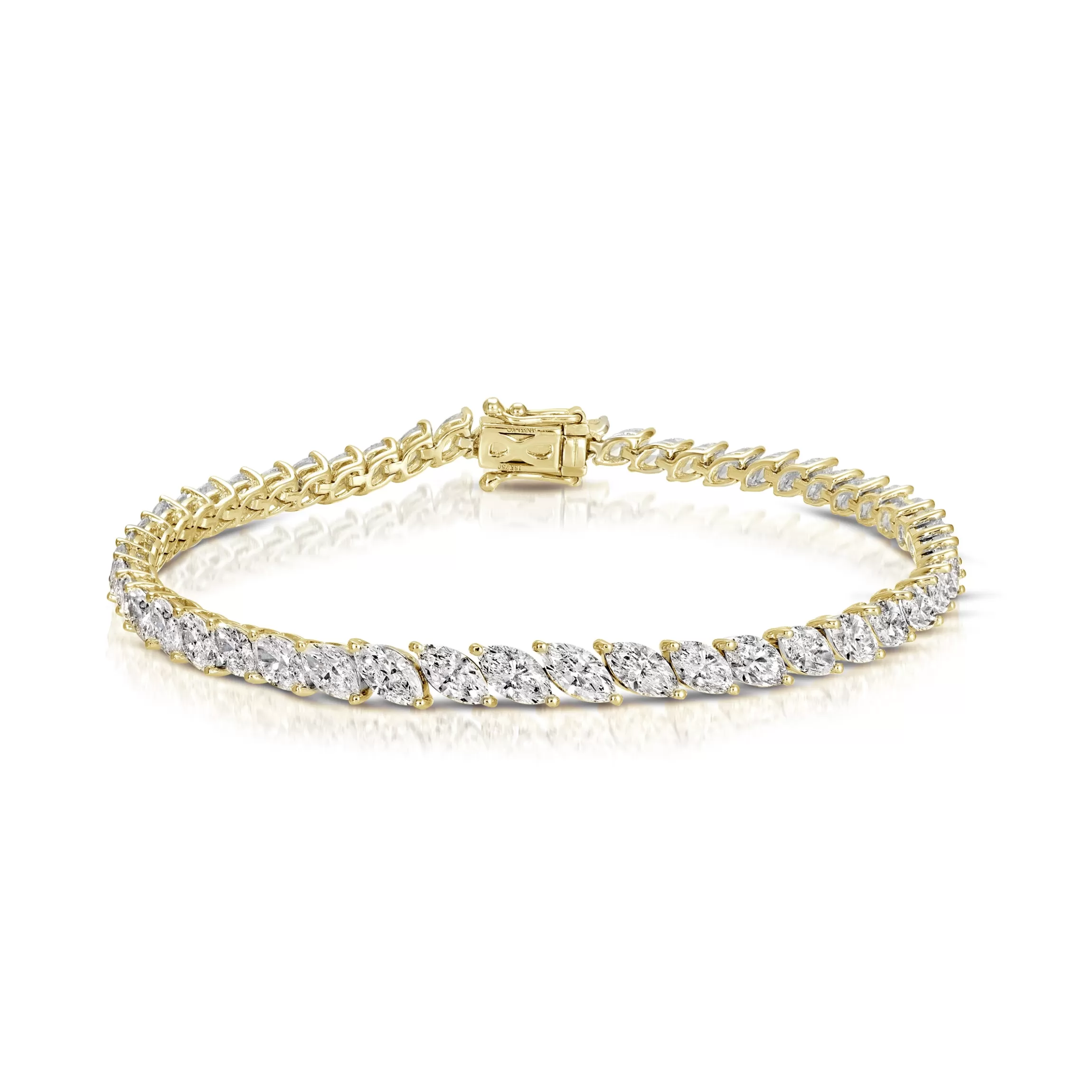 Anita Ko GRADUATED SIDEWAYS MARQUISE DIAMOND BRACELET