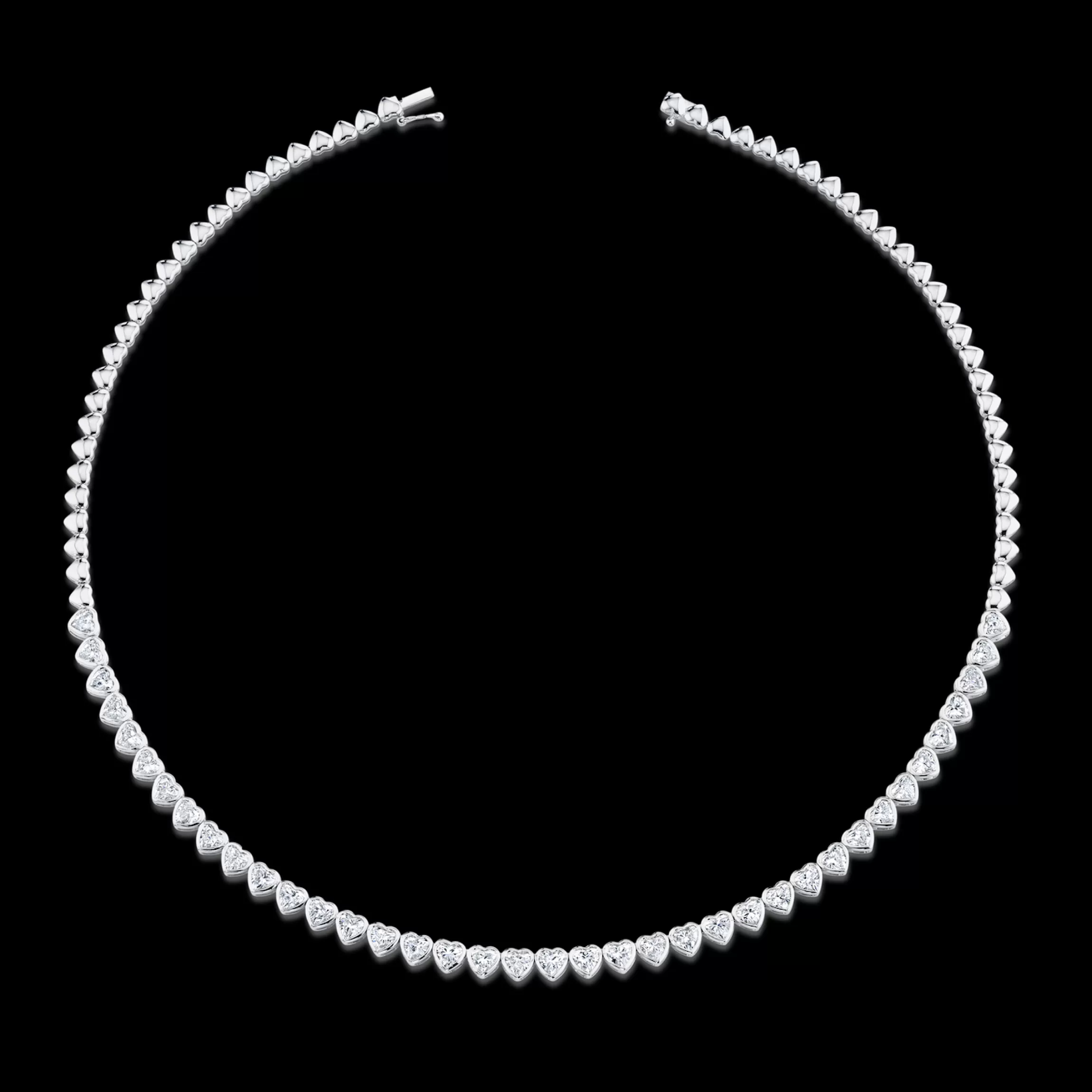 Anita Ko HEART SHAPED BEZEL DIAMOND CHOKER