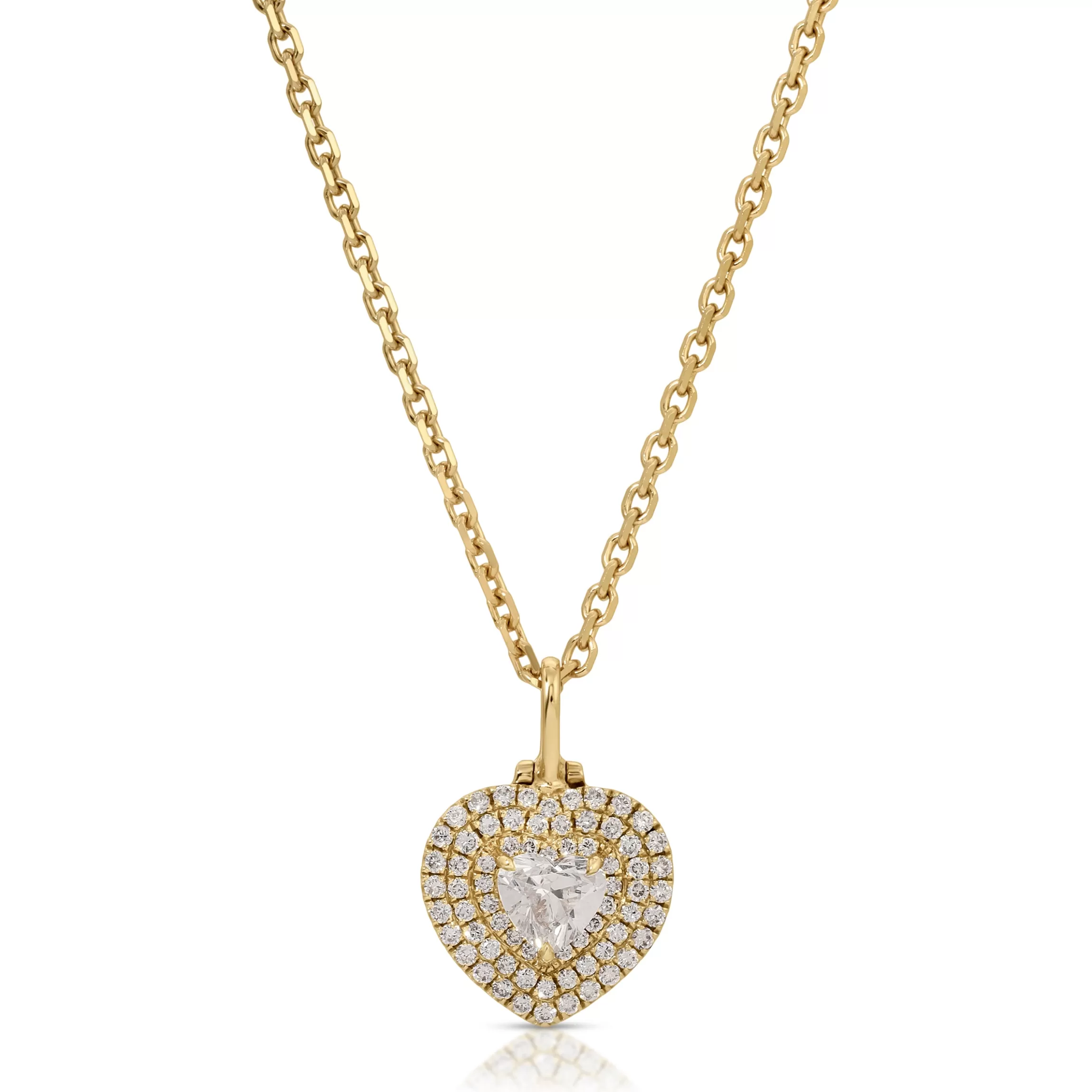 Anita Ko HEART SHAPED DIAMOND LOULOU LOCKET