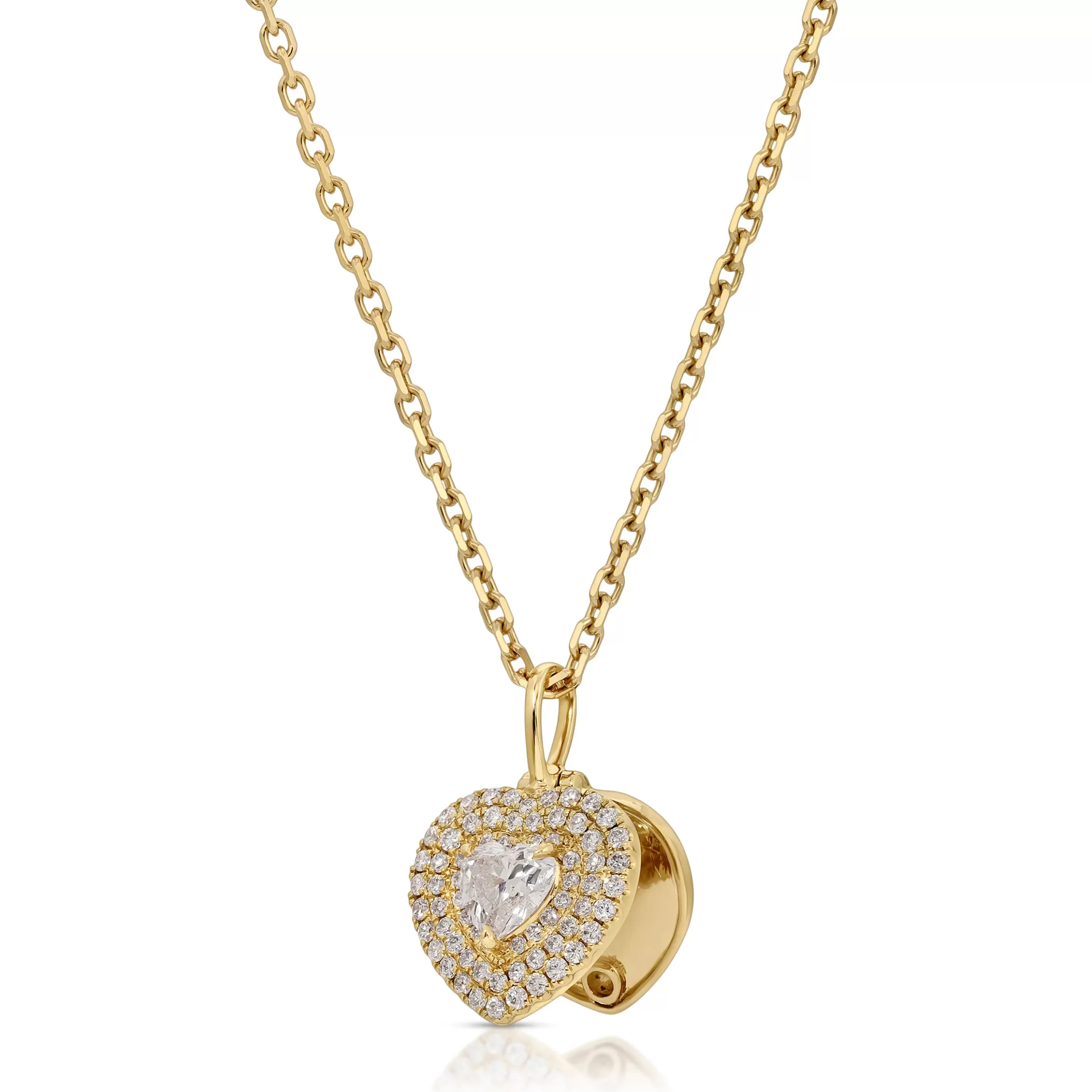 Anita Ko HEART SHAPED DIAMOND LOULOU LOCKET