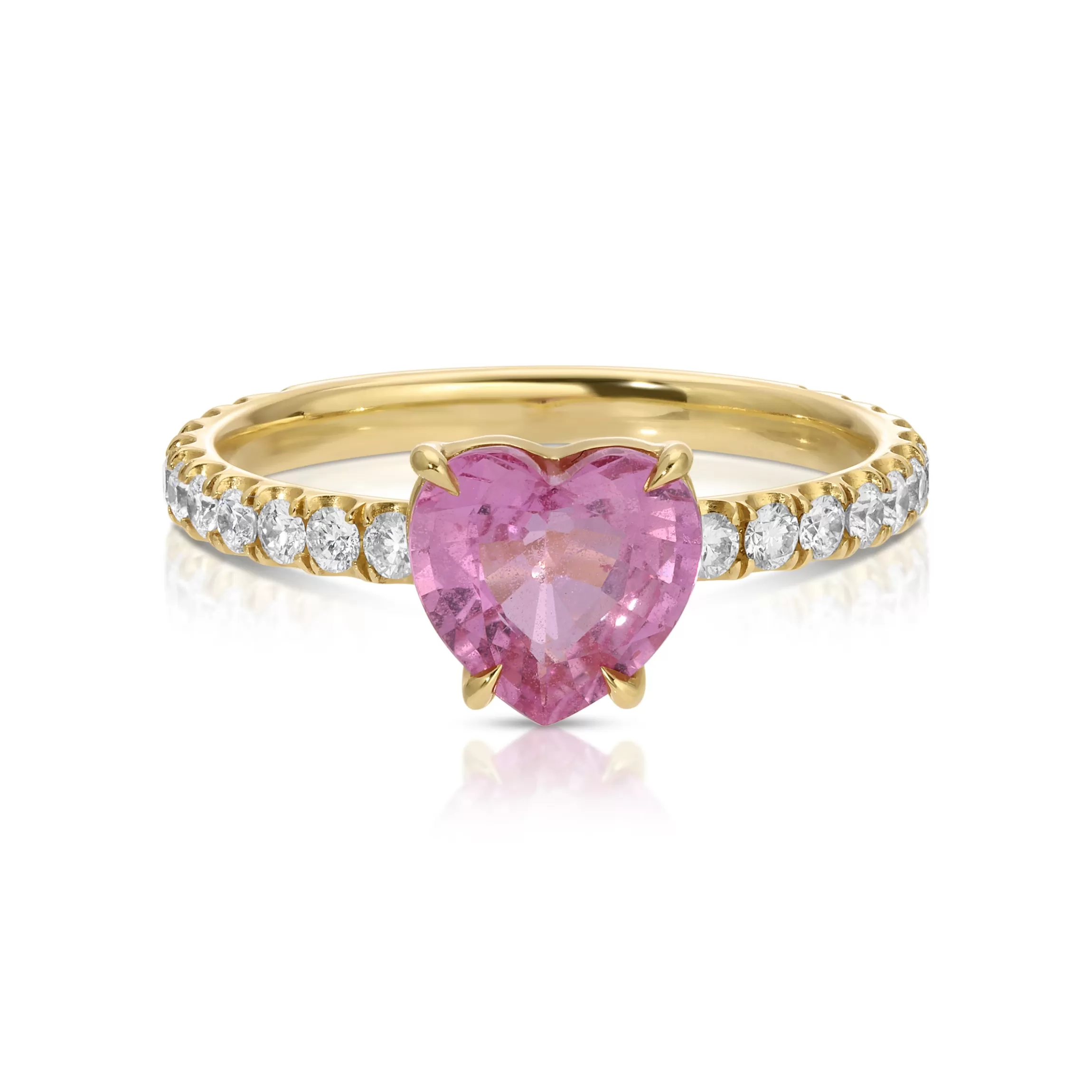 Anita Ko HEART SHAPED PINK SAPPHIRE RING