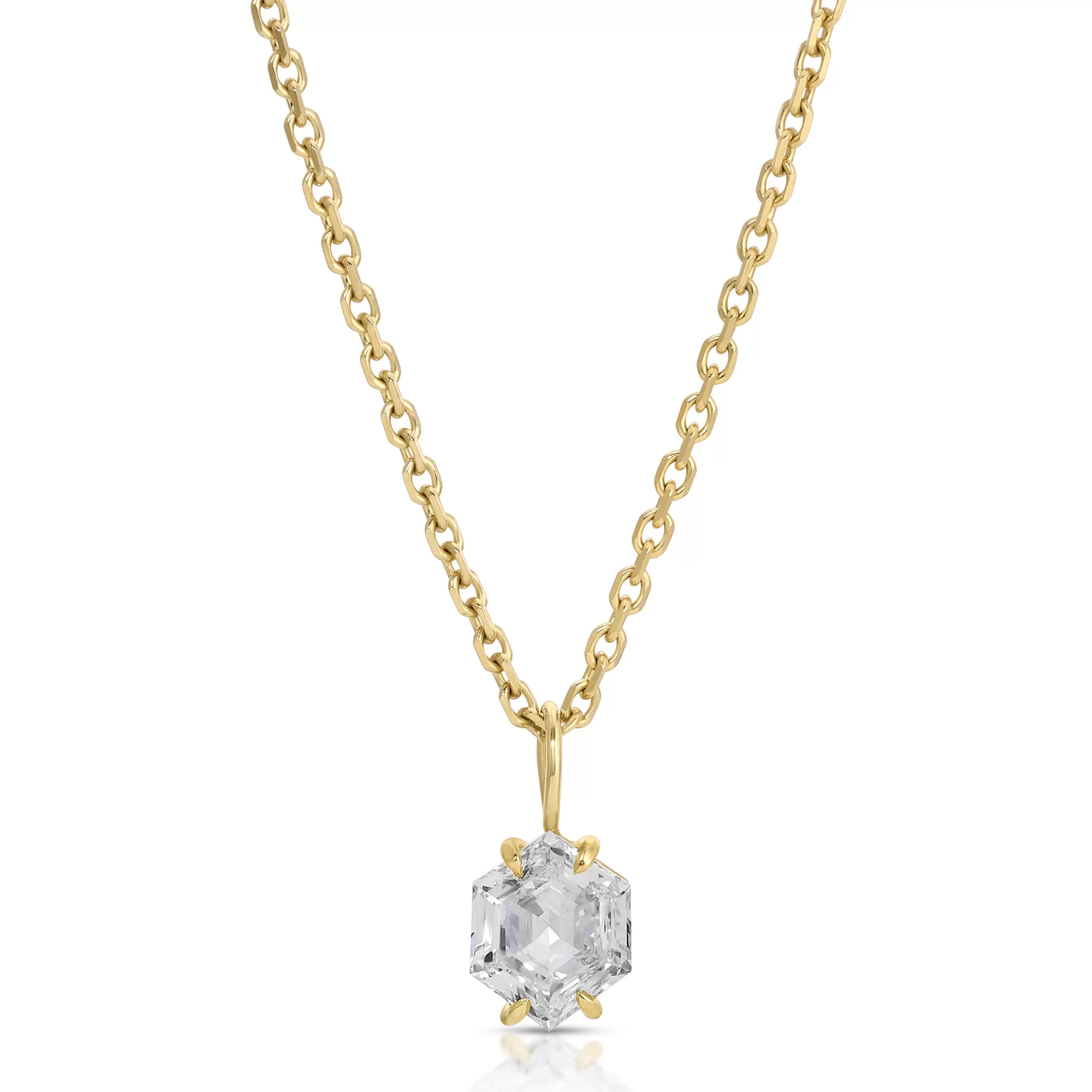 Anita Ko HEXAGON DIAMOND PENDANT