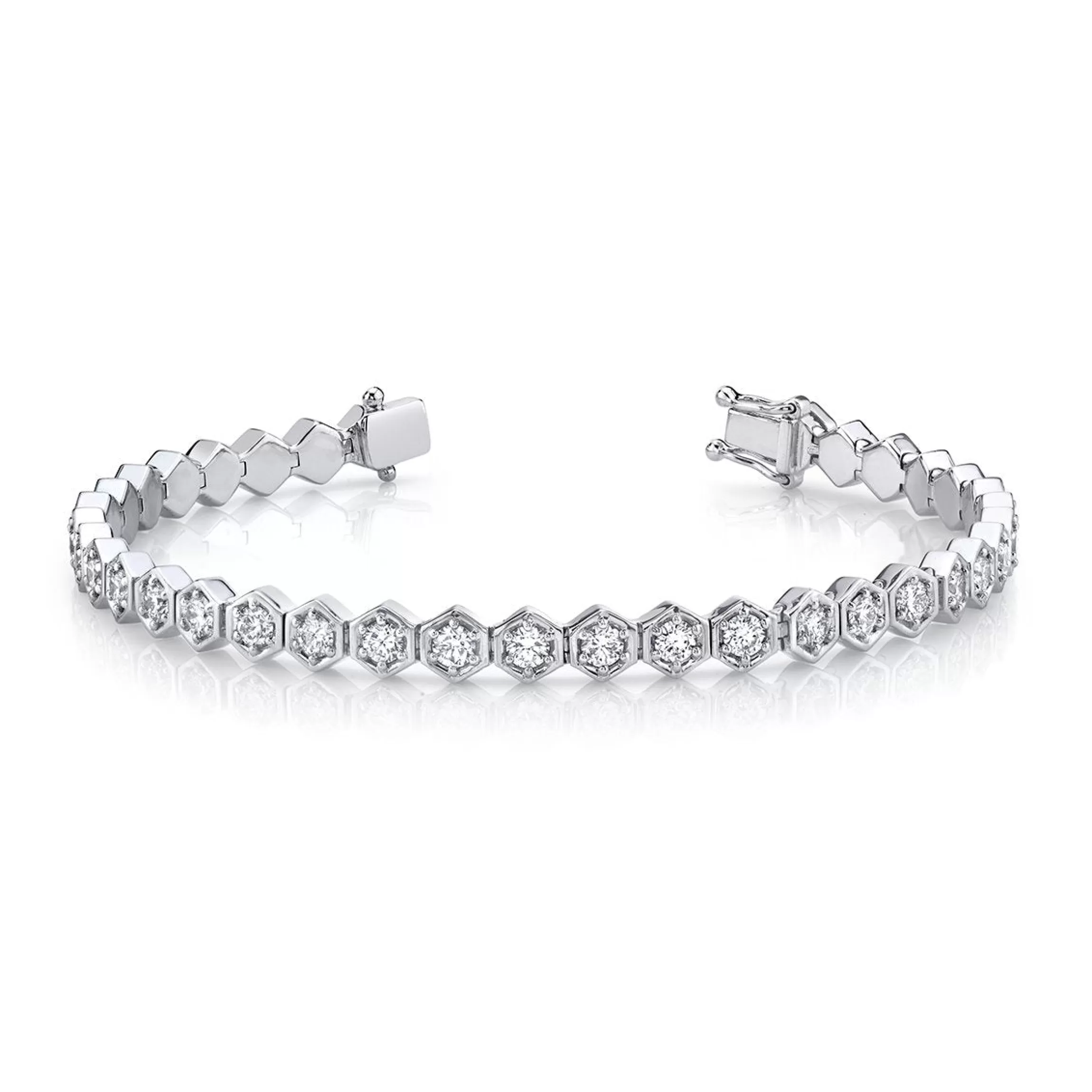 Anita Ko HONEYCOMB DIAMOND TENNIS BRACELET