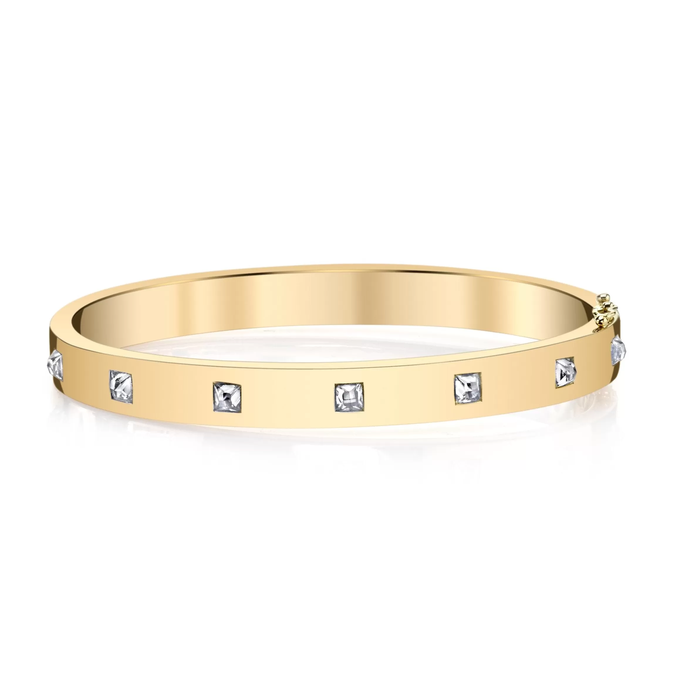 Anita Ko INVERTED DIAMOND PRINCESS CUT OVAL BRACELET