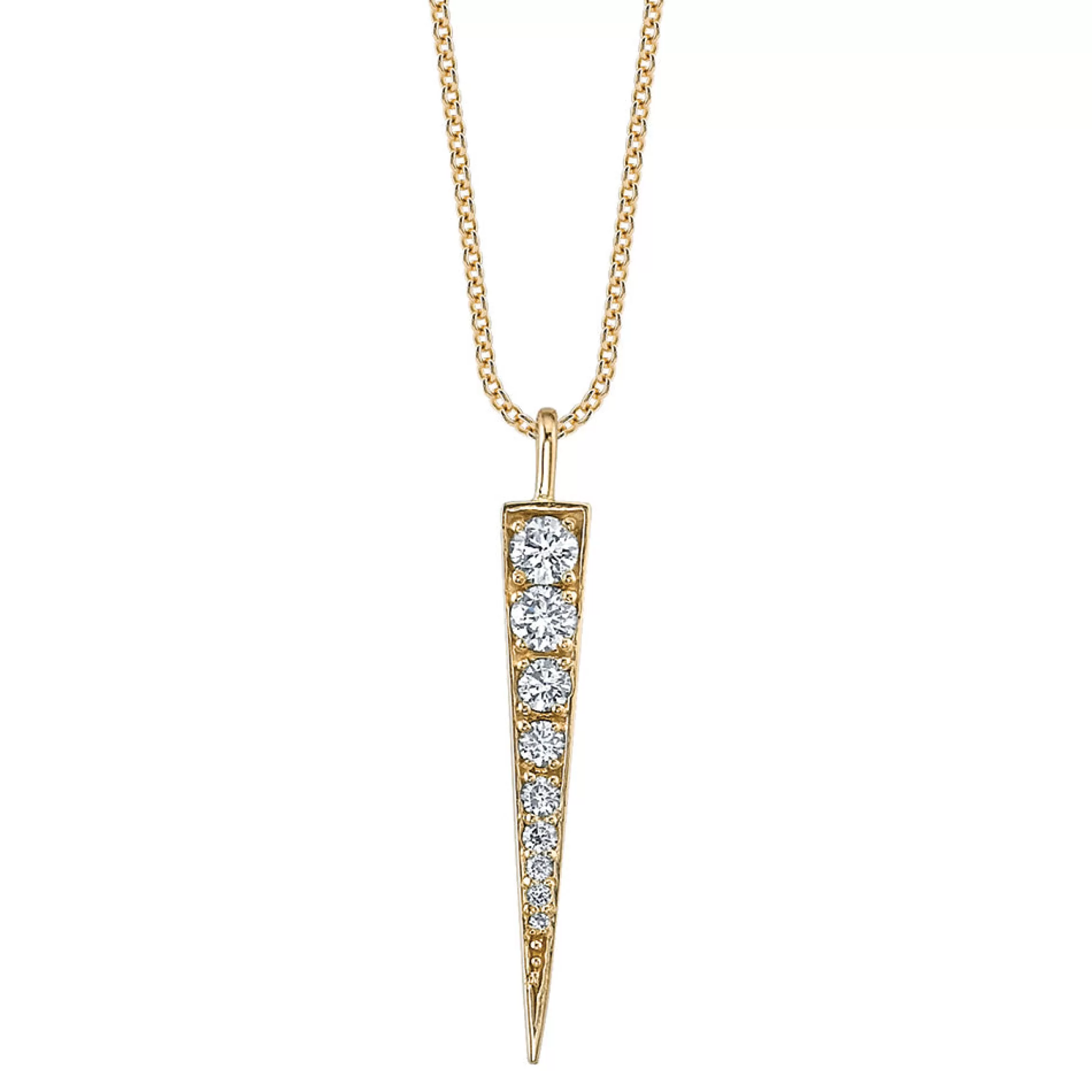 Anita Ko LARGE DIAMOND DAGGER NECKLACE