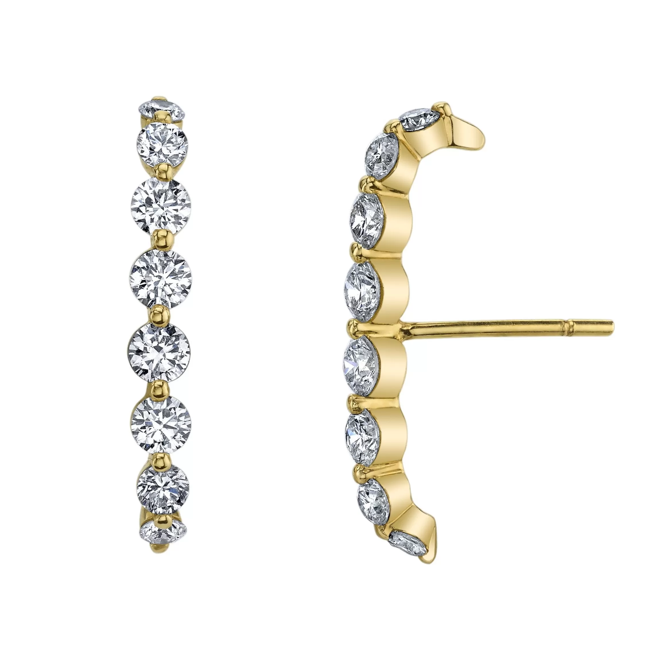 Anita Ko LARGE DIAMOND FLOATING LOBE CUFF