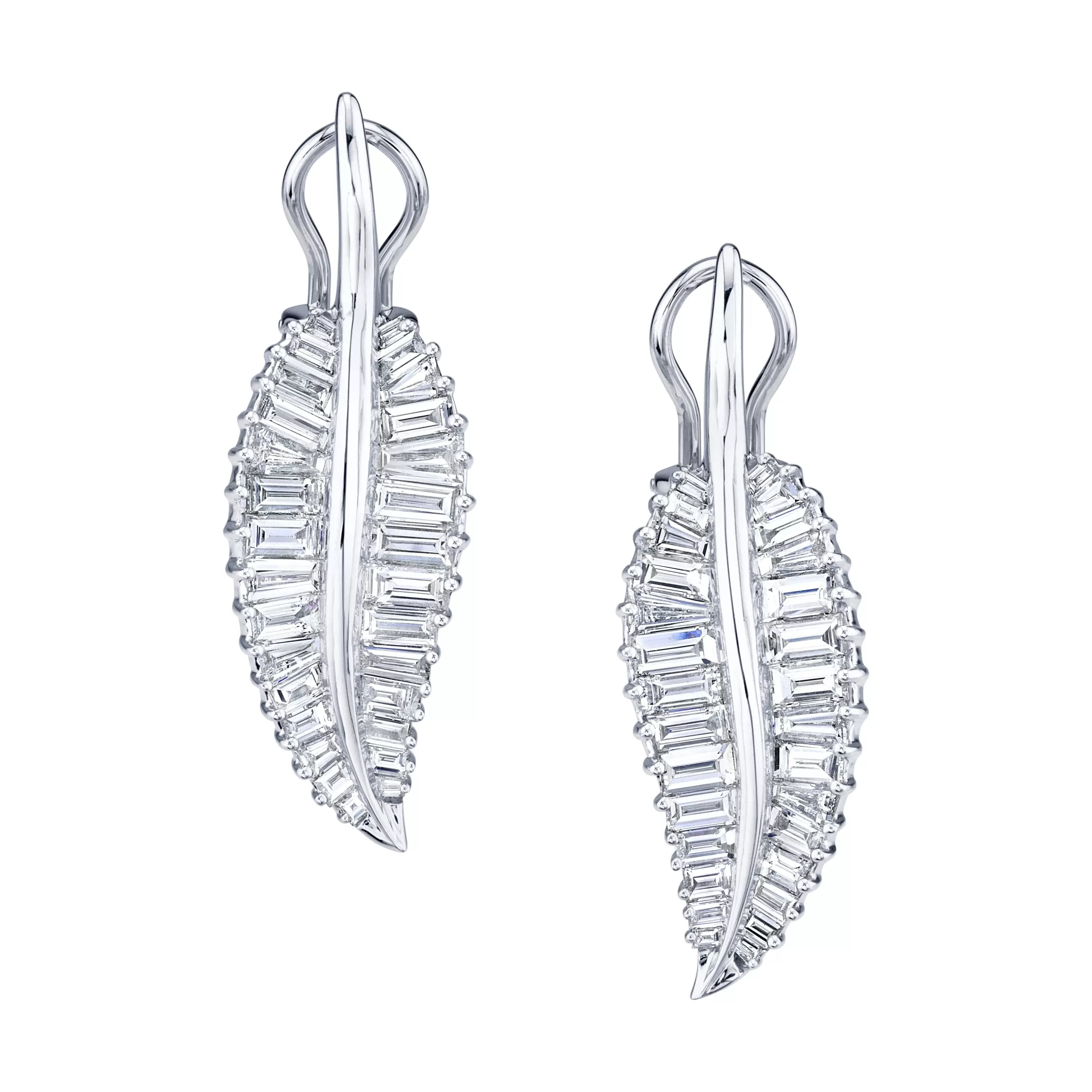 Anita Ko LARGE PALM LEAF DROP EARRINGS