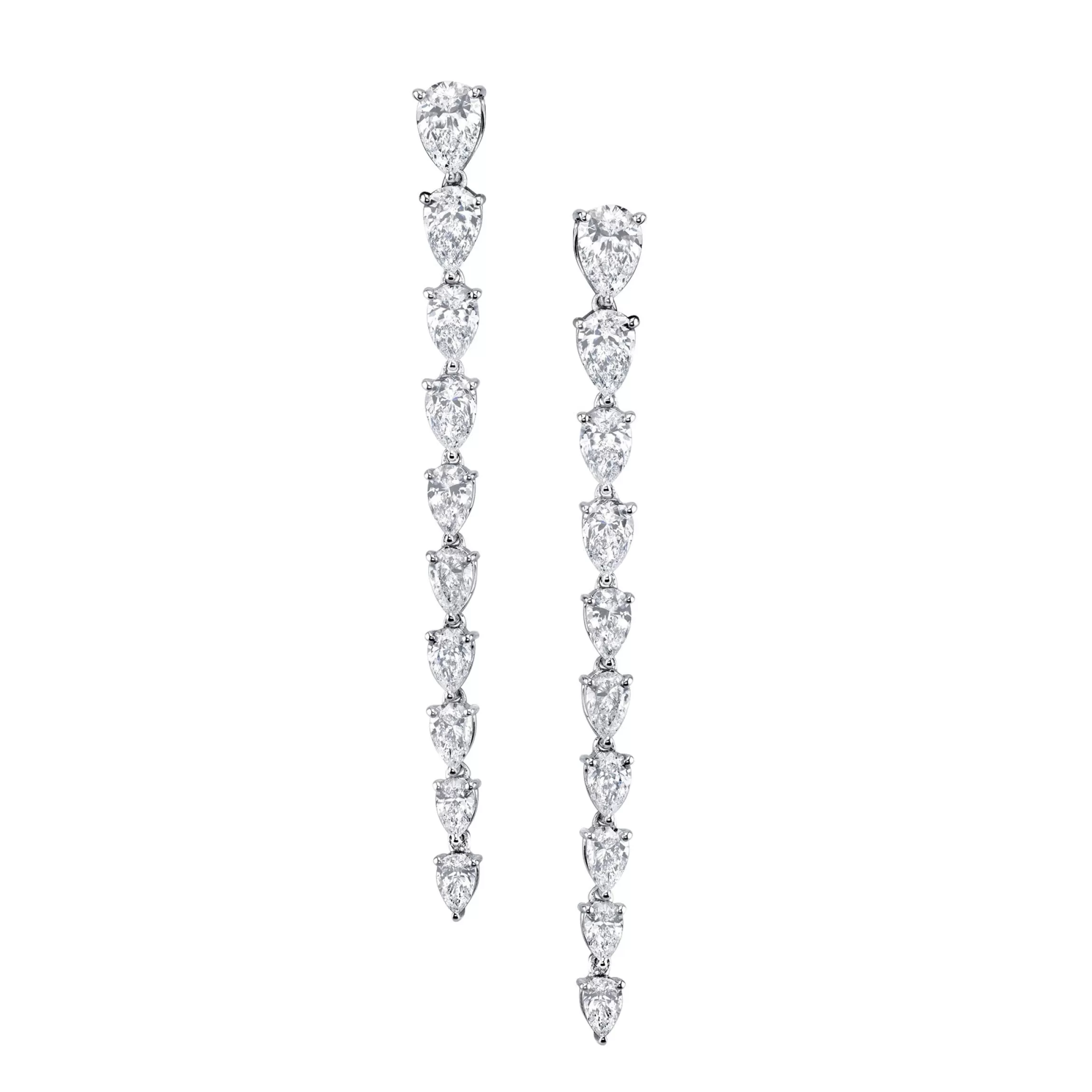 Anita Ko LARGE PEAR DIAMOND DROP EARRINGS