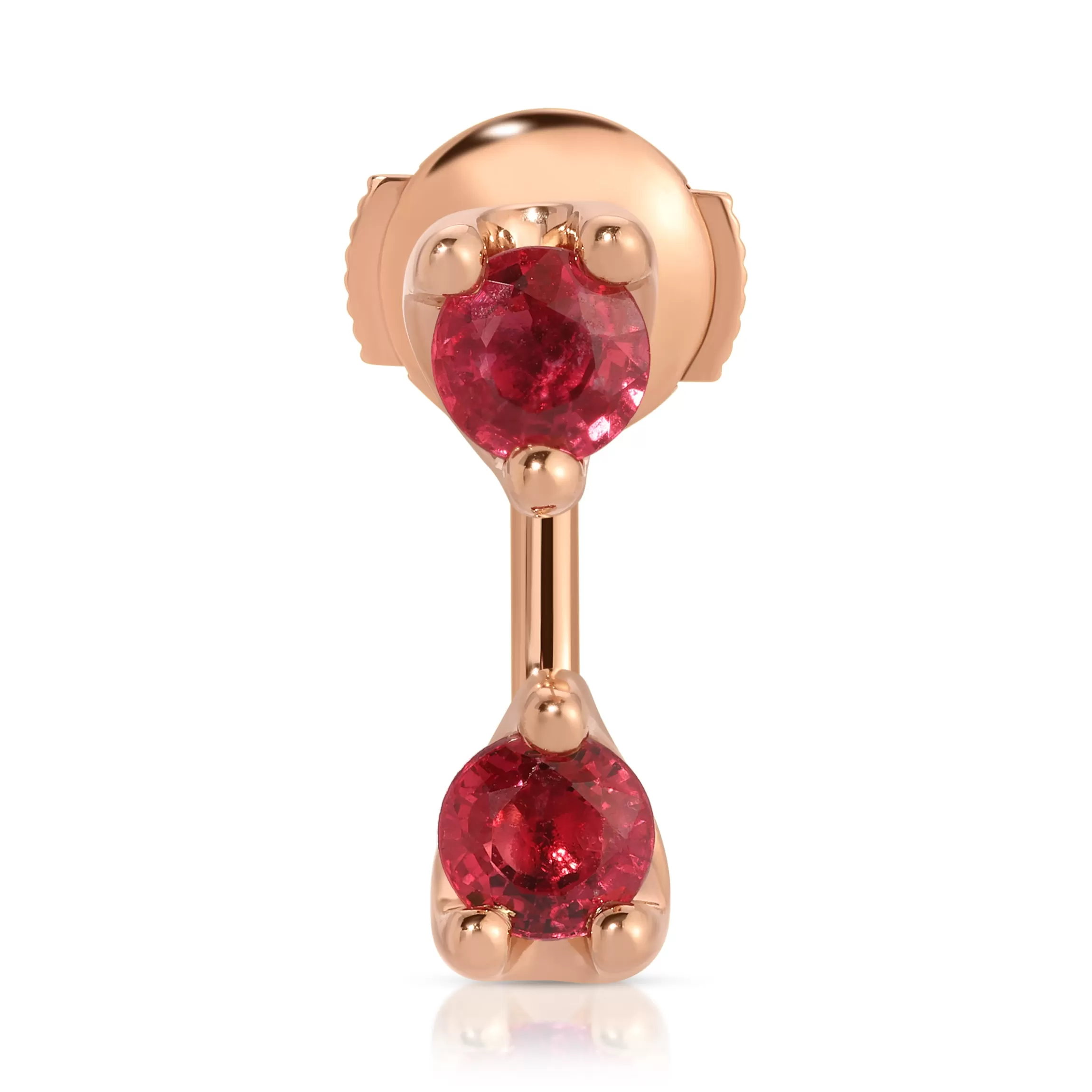 Anita Ko LARGE ROUND RUBY ORBIT EARRING