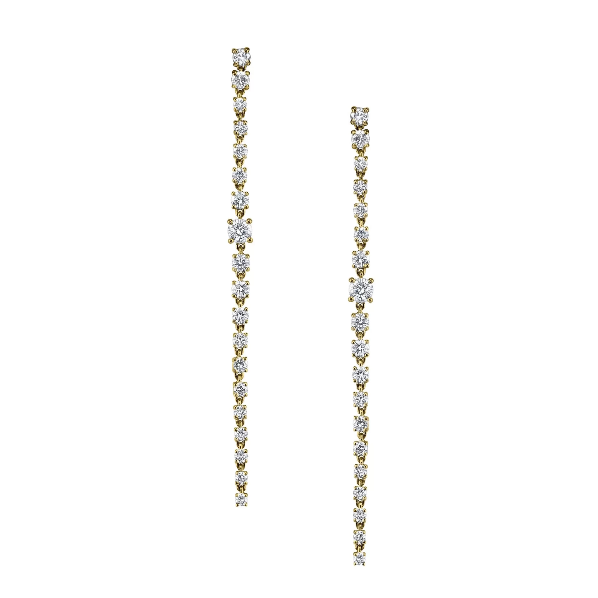 Anita Ko LONG DIAMOND ROPE EARRINGS