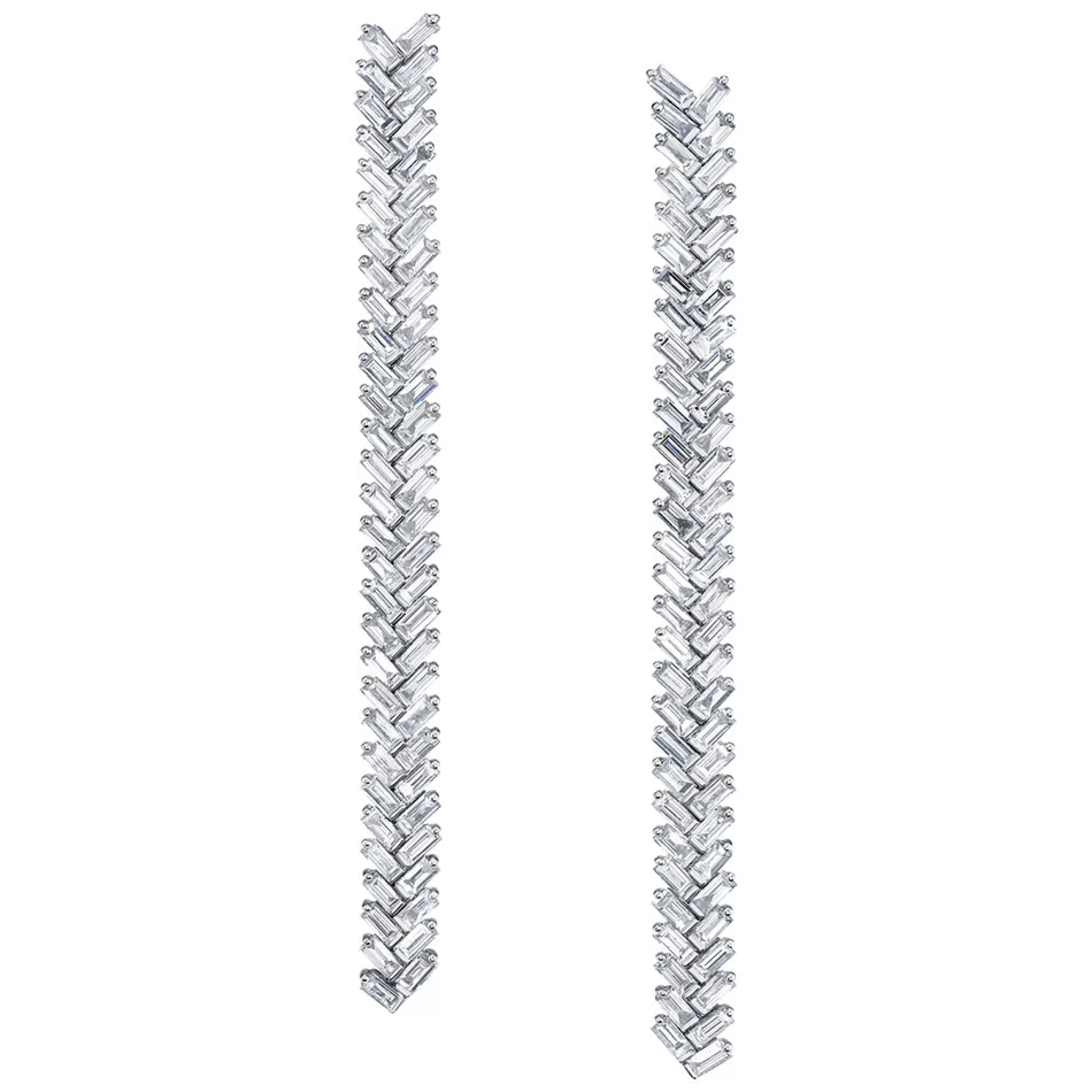 Anita Ko LONG ZIPPER DIAMOND EARRINGS