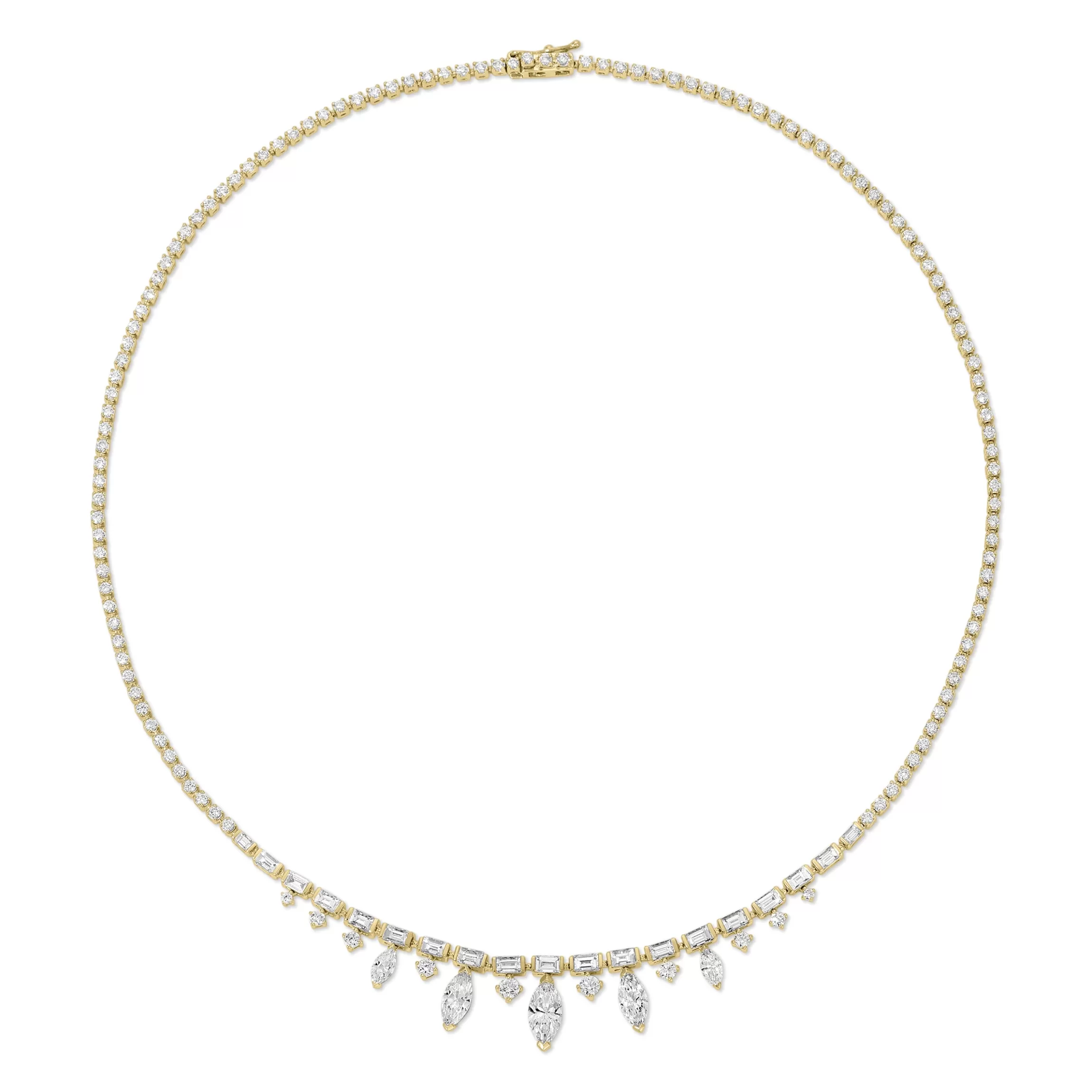 Anita Ko MARQUISE, BAGUETTE AND ROUND DIAMOND CHOKER