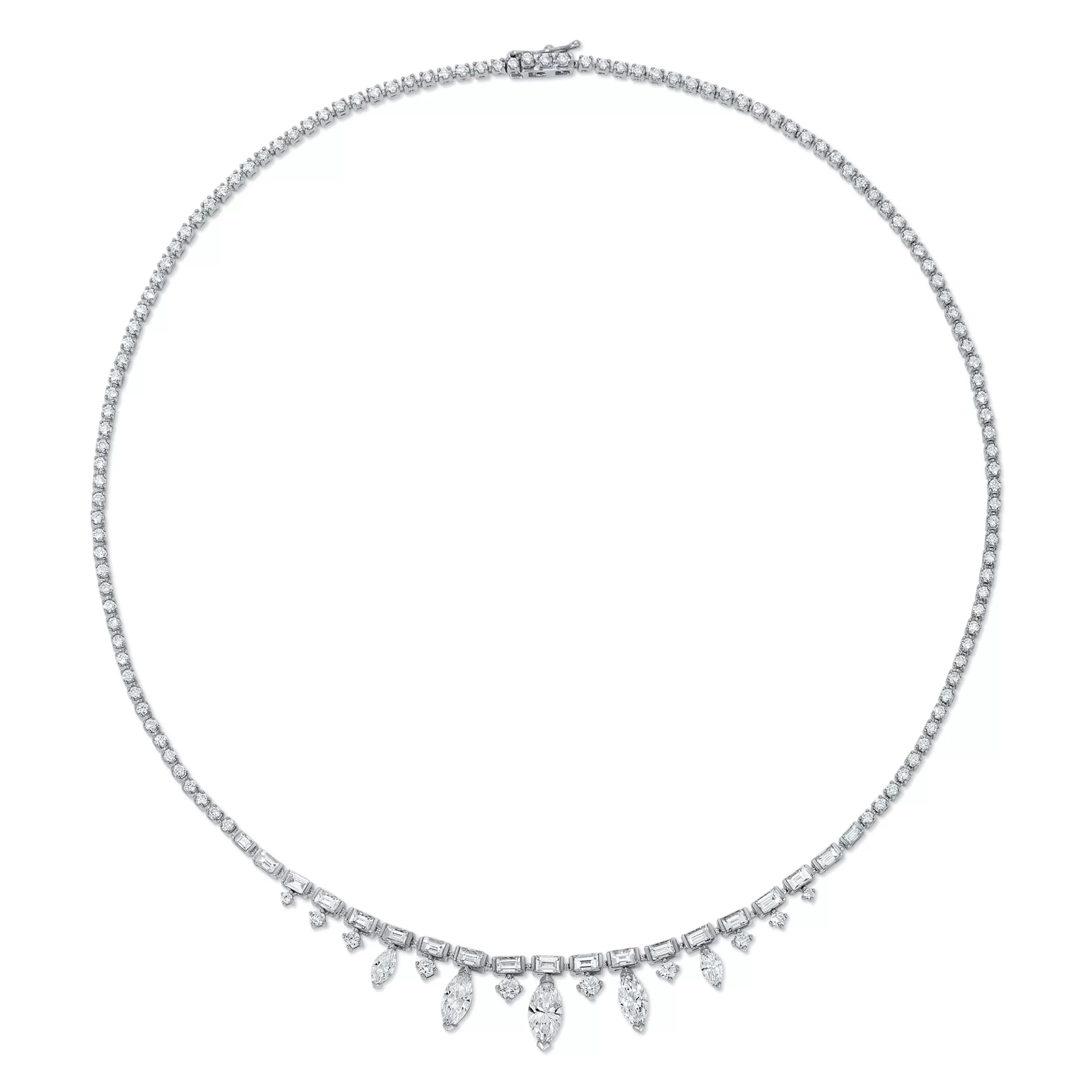 Anita Ko MARQUISE, BAGUETTE AND ROUND DIAMOND CHOKER