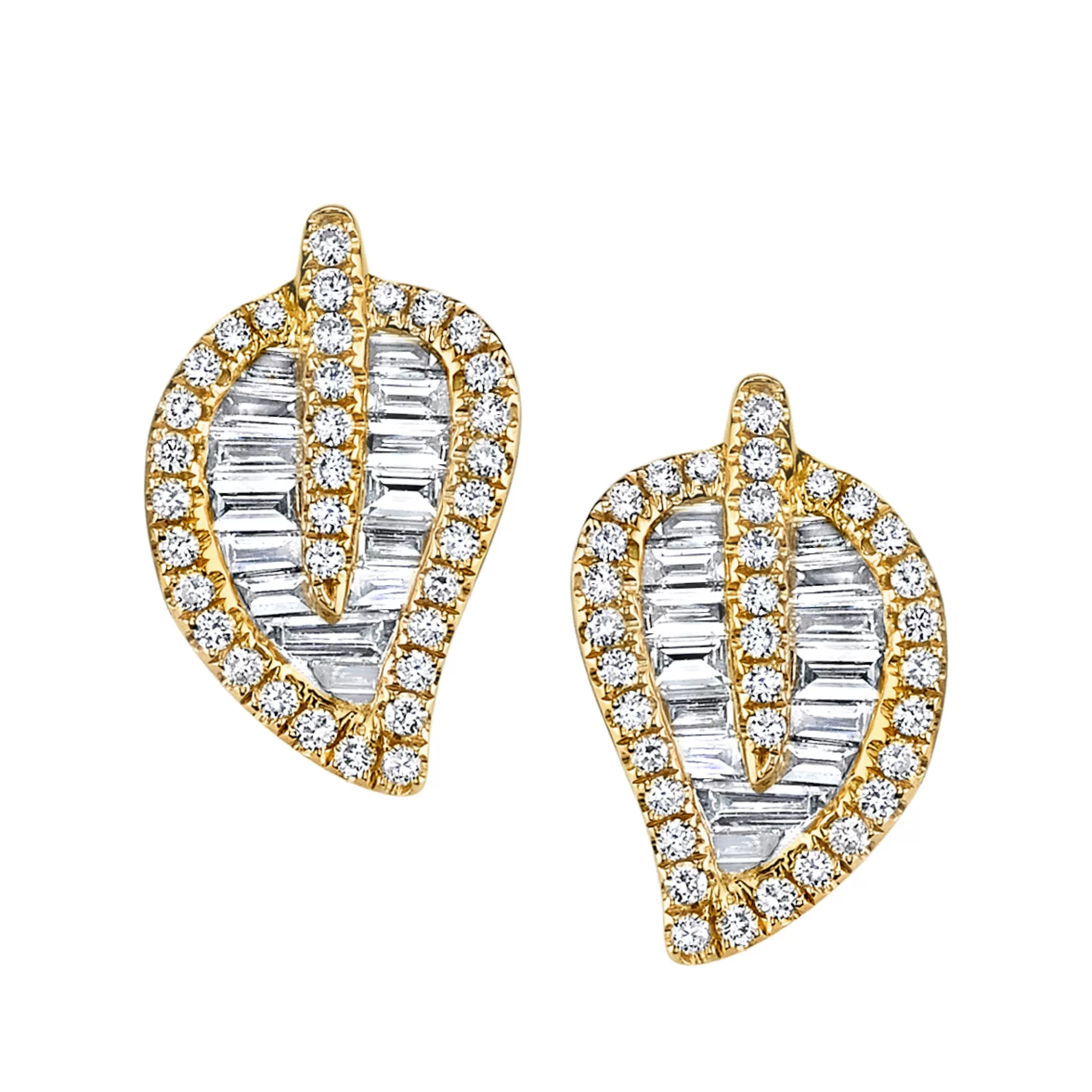 Anita Ko MEDIUM LEAF STUDS