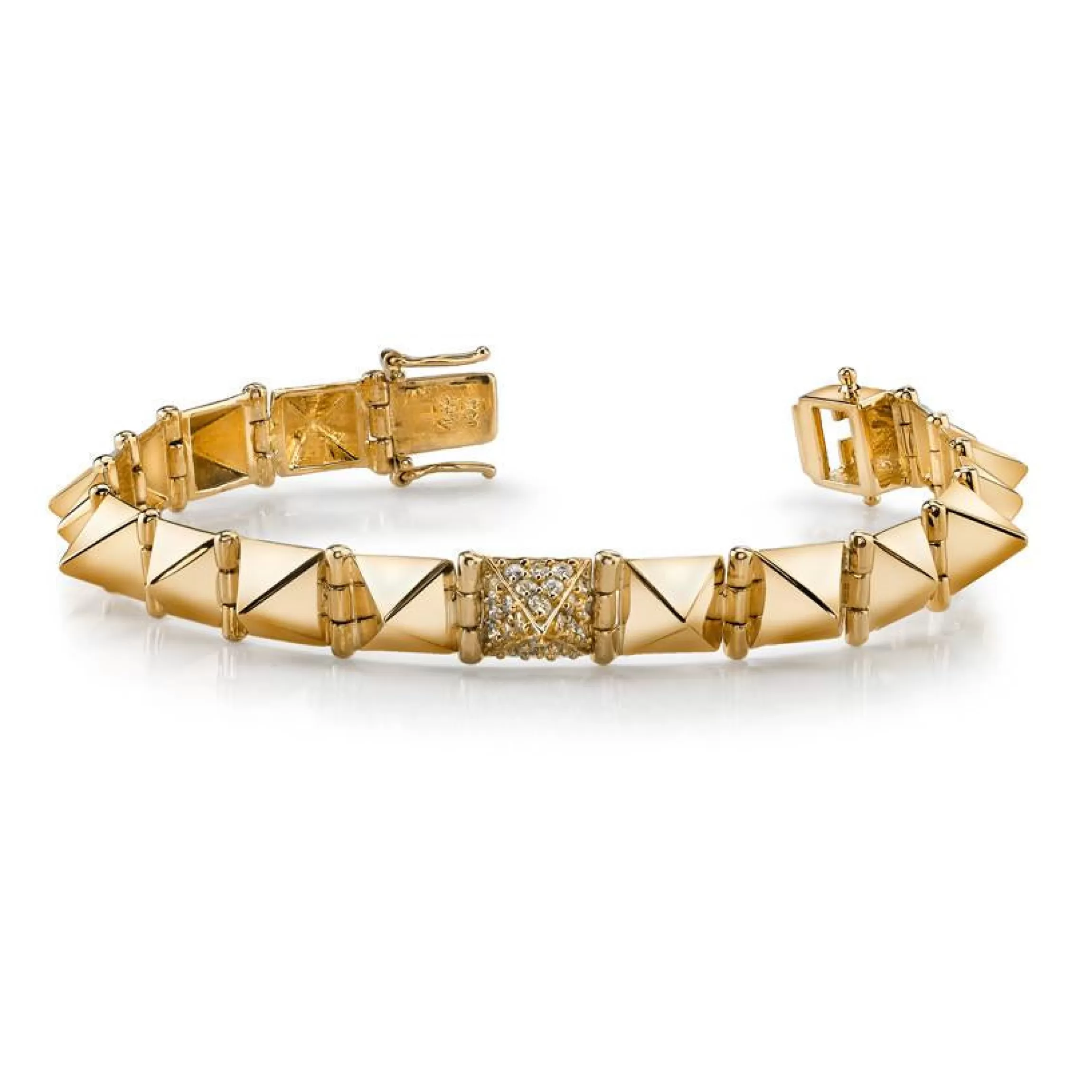 Anita Ko MEDIUM SPIKE BRACELET WITH ONE DIAMOND SPIKE