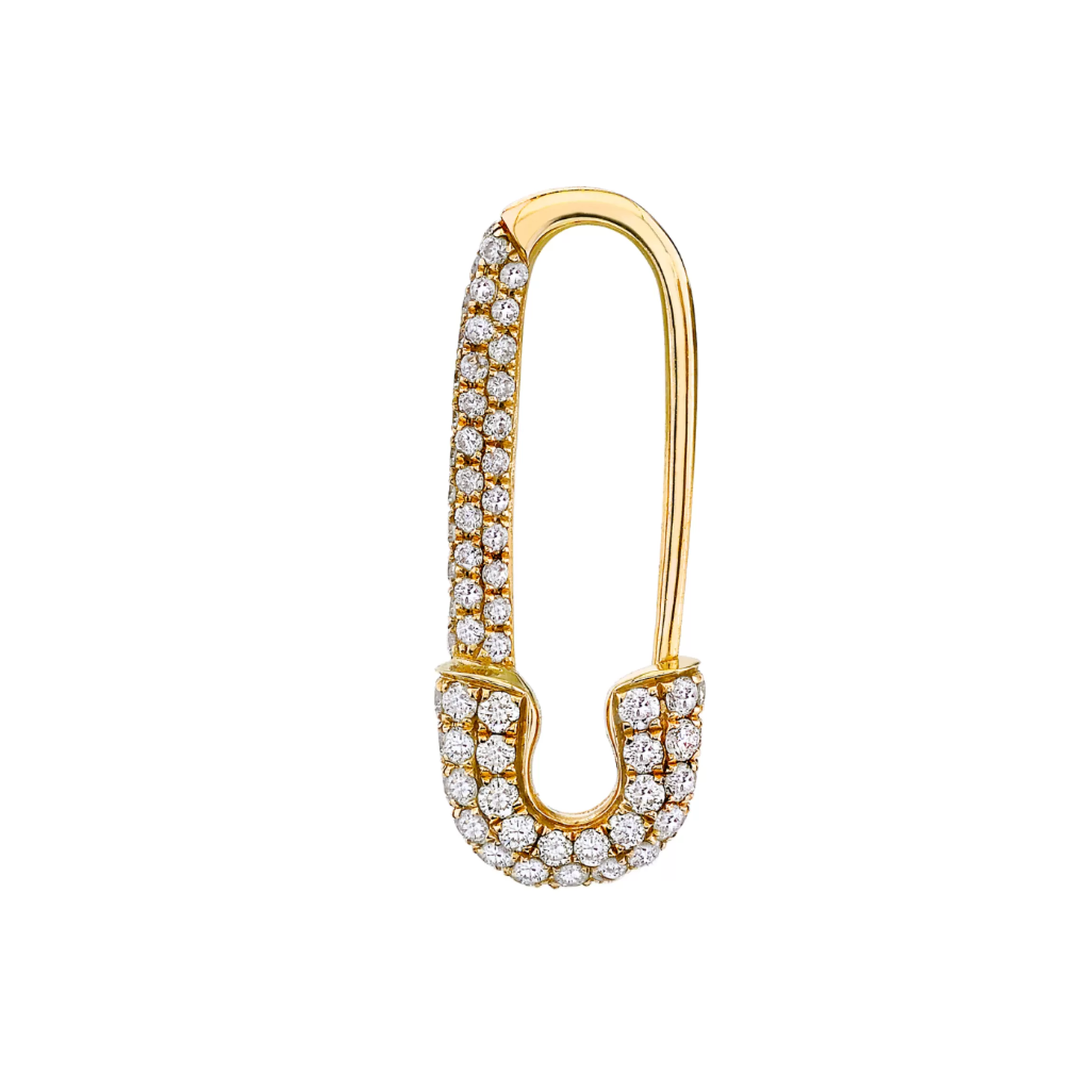 Anita Ko MINI DIAMOND SAFETY PIN EARRING