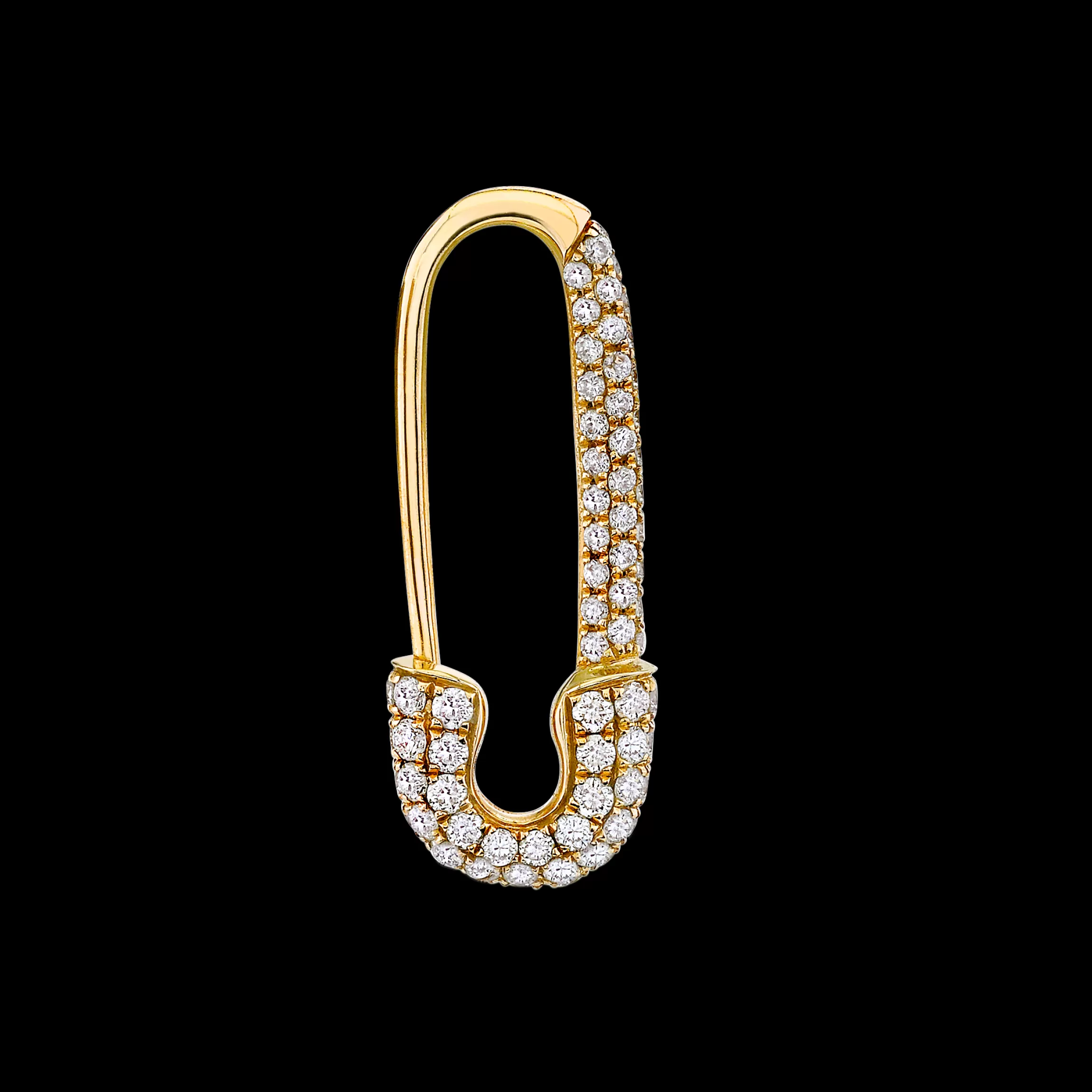 Anita Ko MINI DIAMOND SAFETY PIN EARRING